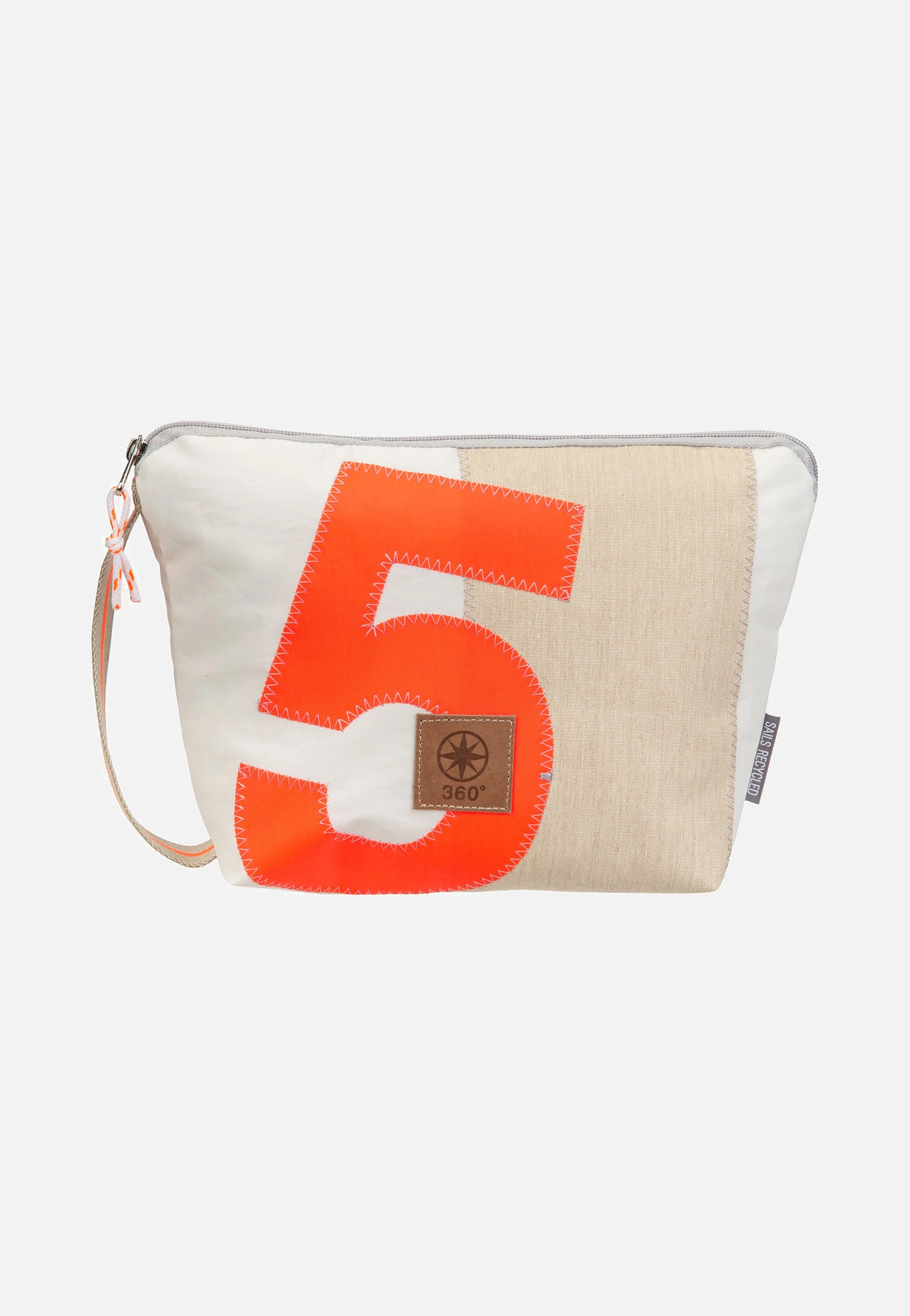 Brise Weiss/Sand/Zahl Orange - Kulturbeutel - Image 2