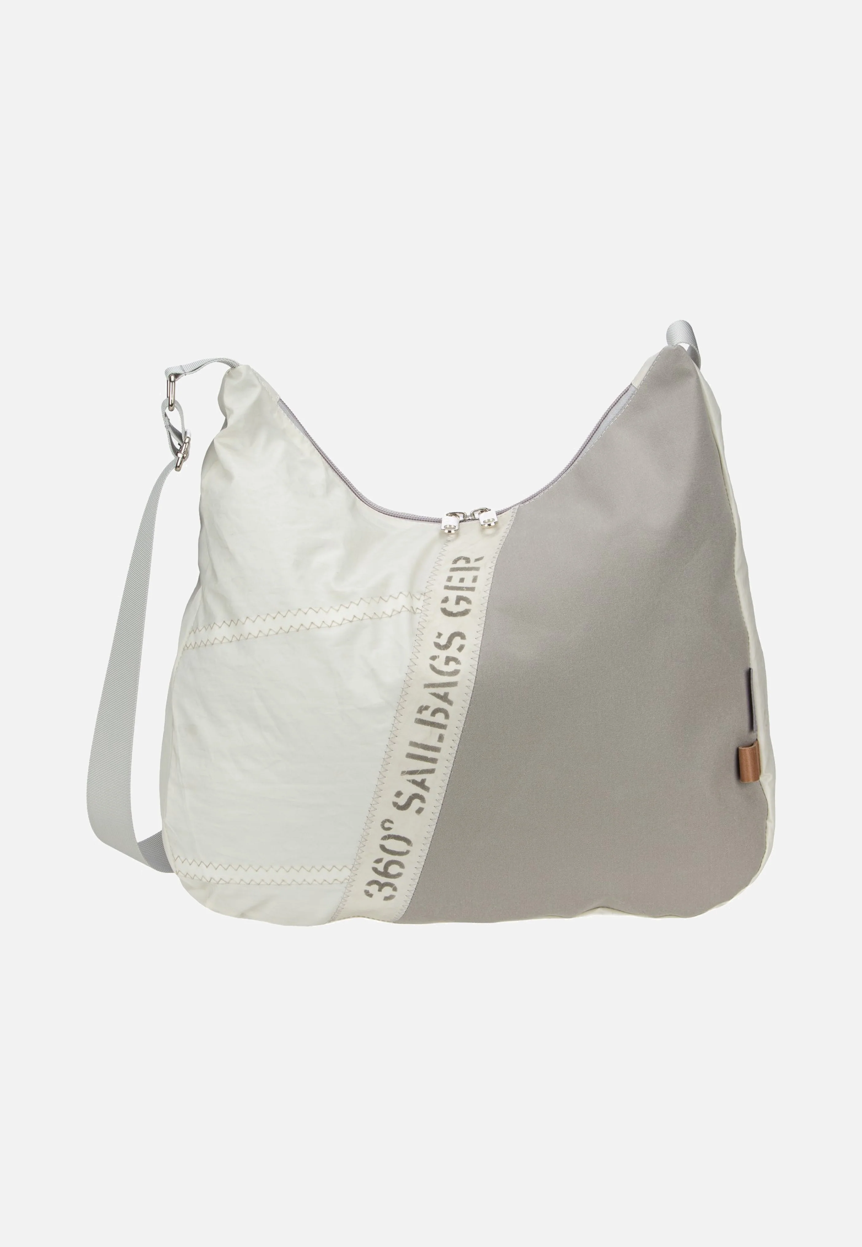 Bucht Stencil Weiss/Grau - Hobo Bag - Image 4