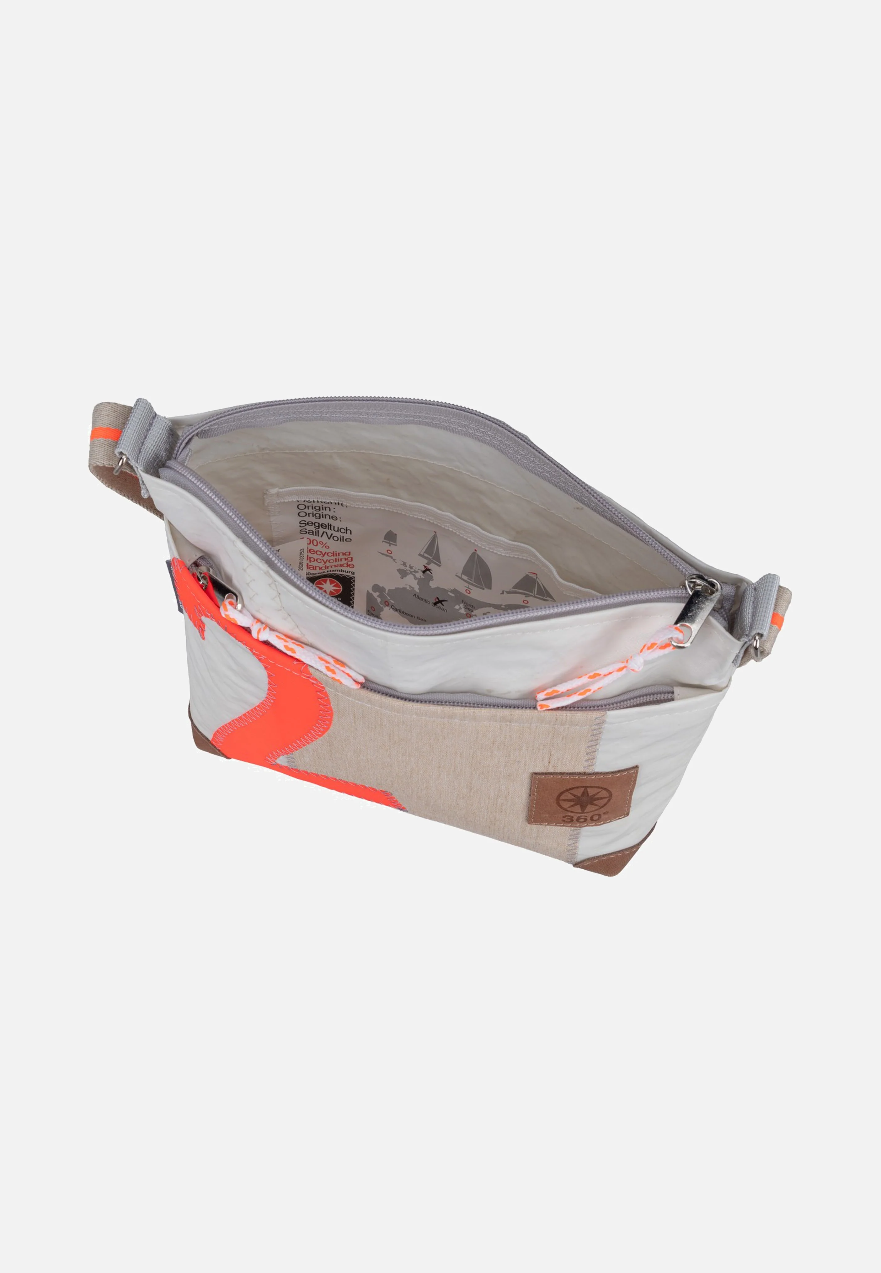 Deern Lütt Crossover Weiss/Sand/Zahl Orange - Beuteltasche - Image 5