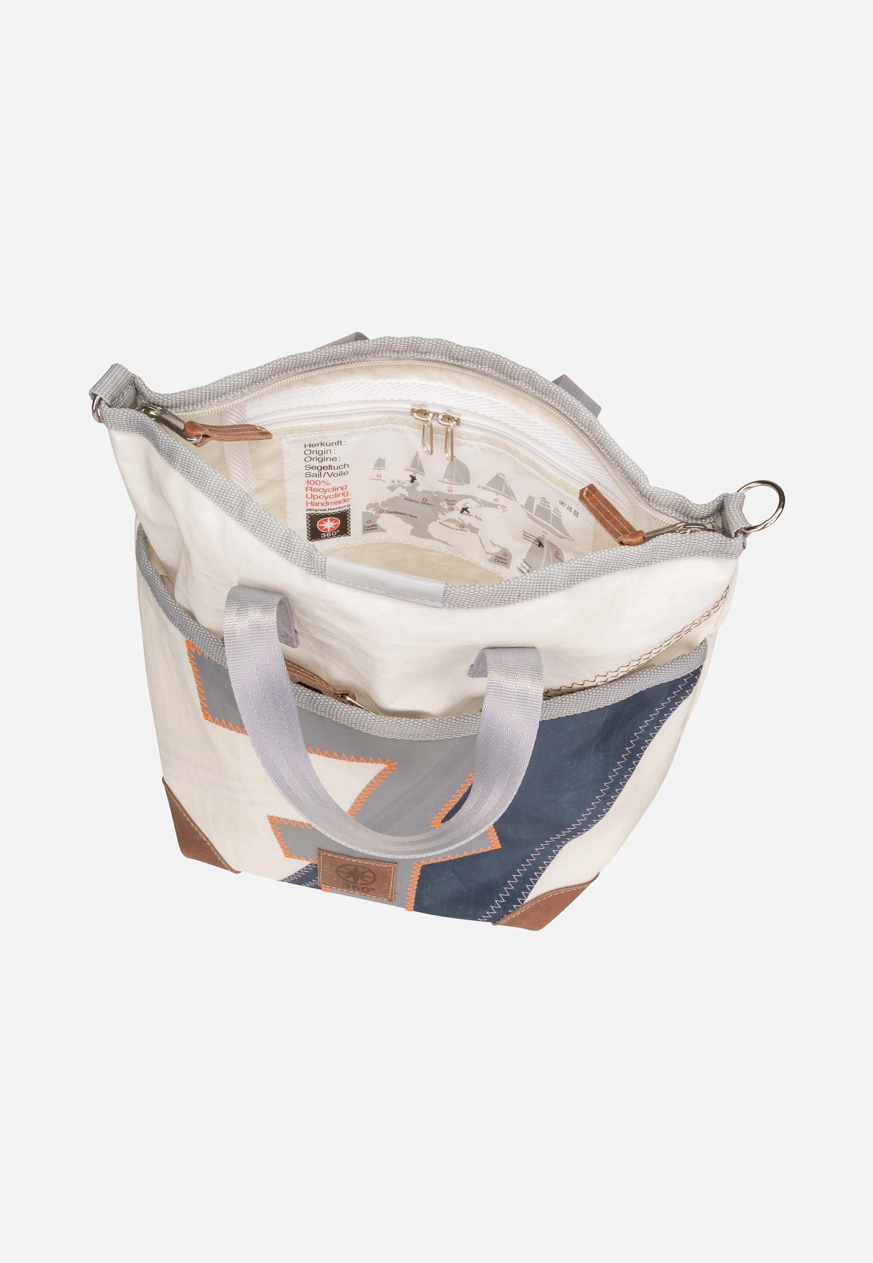 Deern Mini Weiß/Blau mit hellgrauer Zahl - Tote Bag - Image 3