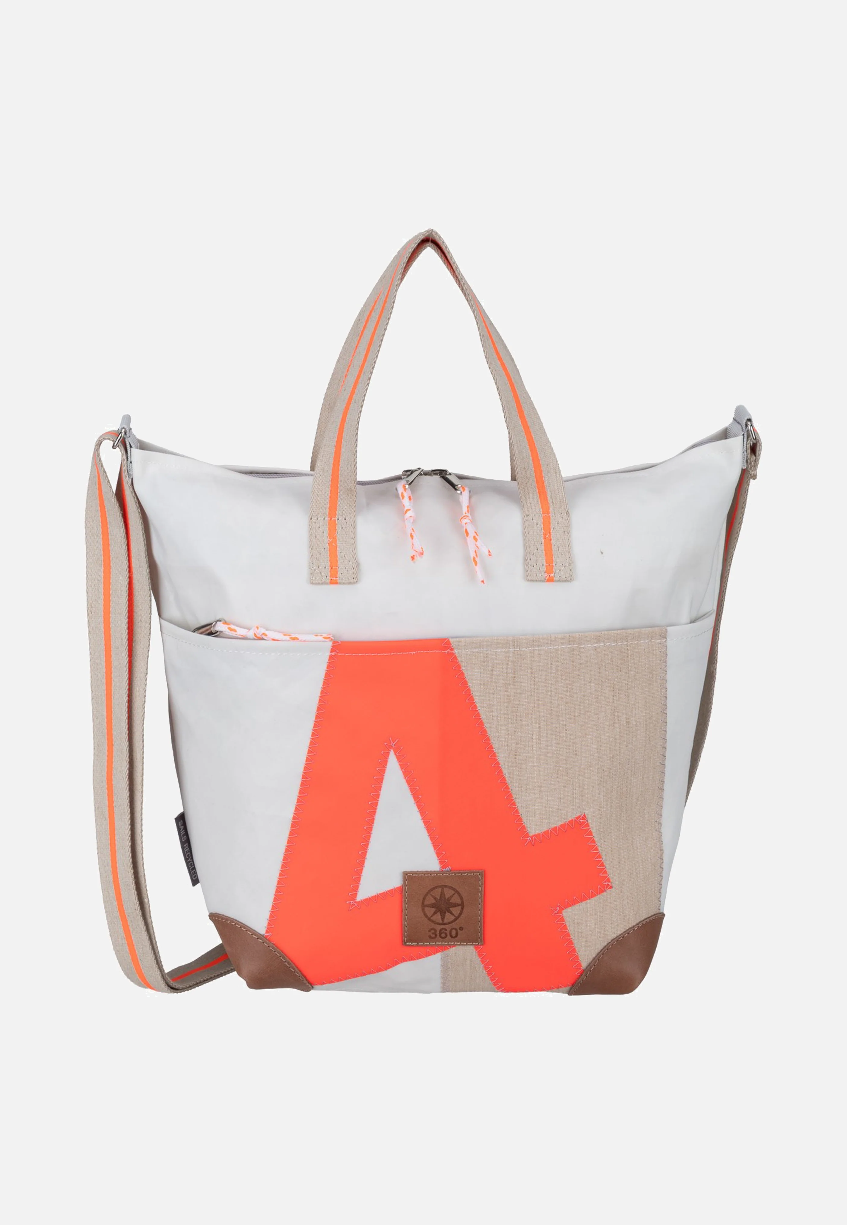 Deern Mini Weiss/Sand/Zahl Orange - Tote Bag - Image 2