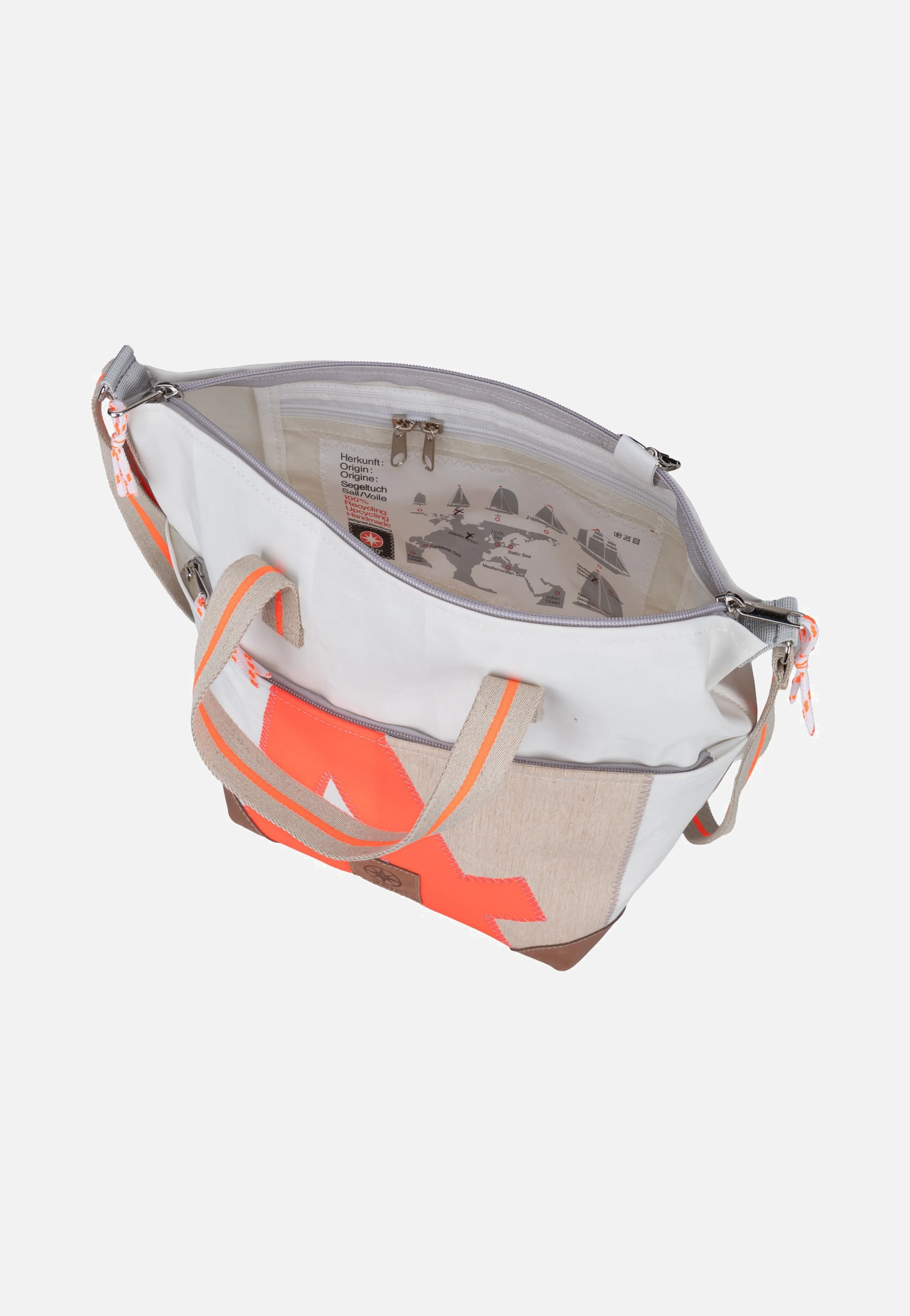 Deern Mini Weiss/Sand/Zahl Orange - Tote Bag - Image 5