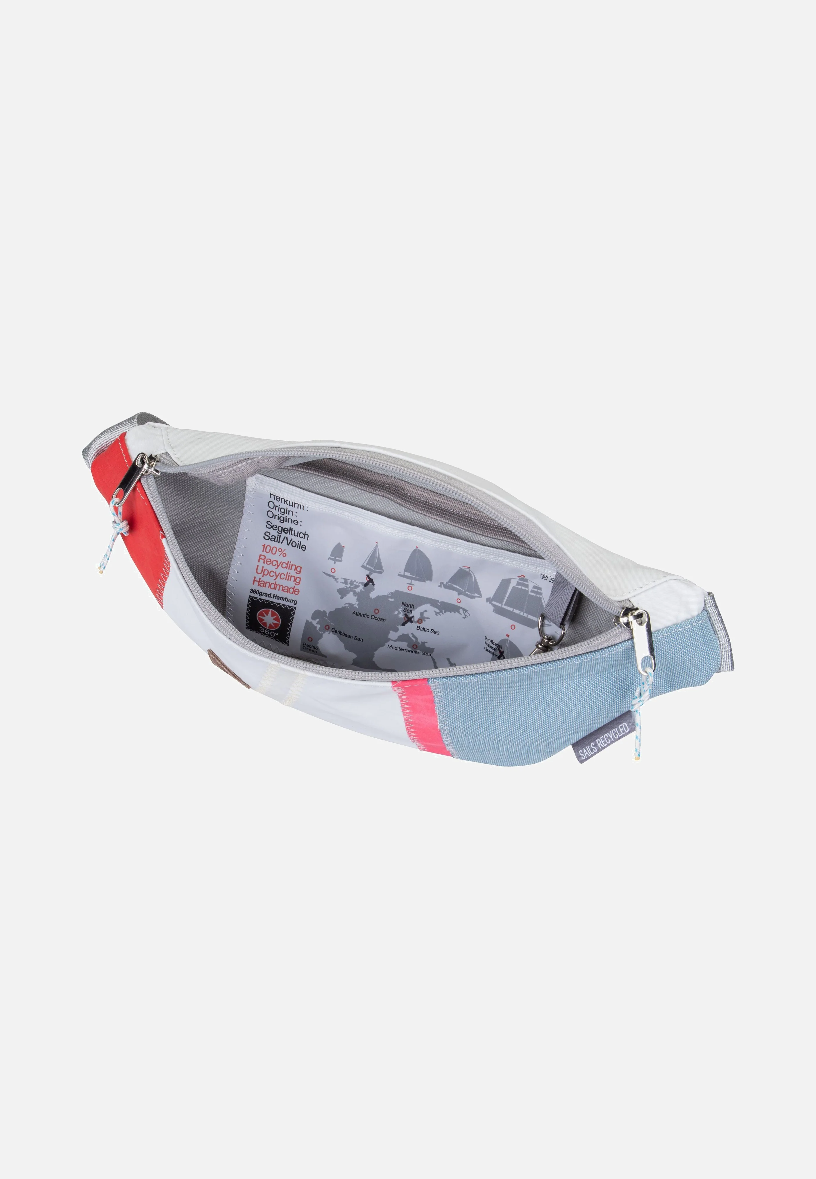 Knoten Weel-Weiß/Hellblau/Rot/Pink - Bauchtasche - Image 3