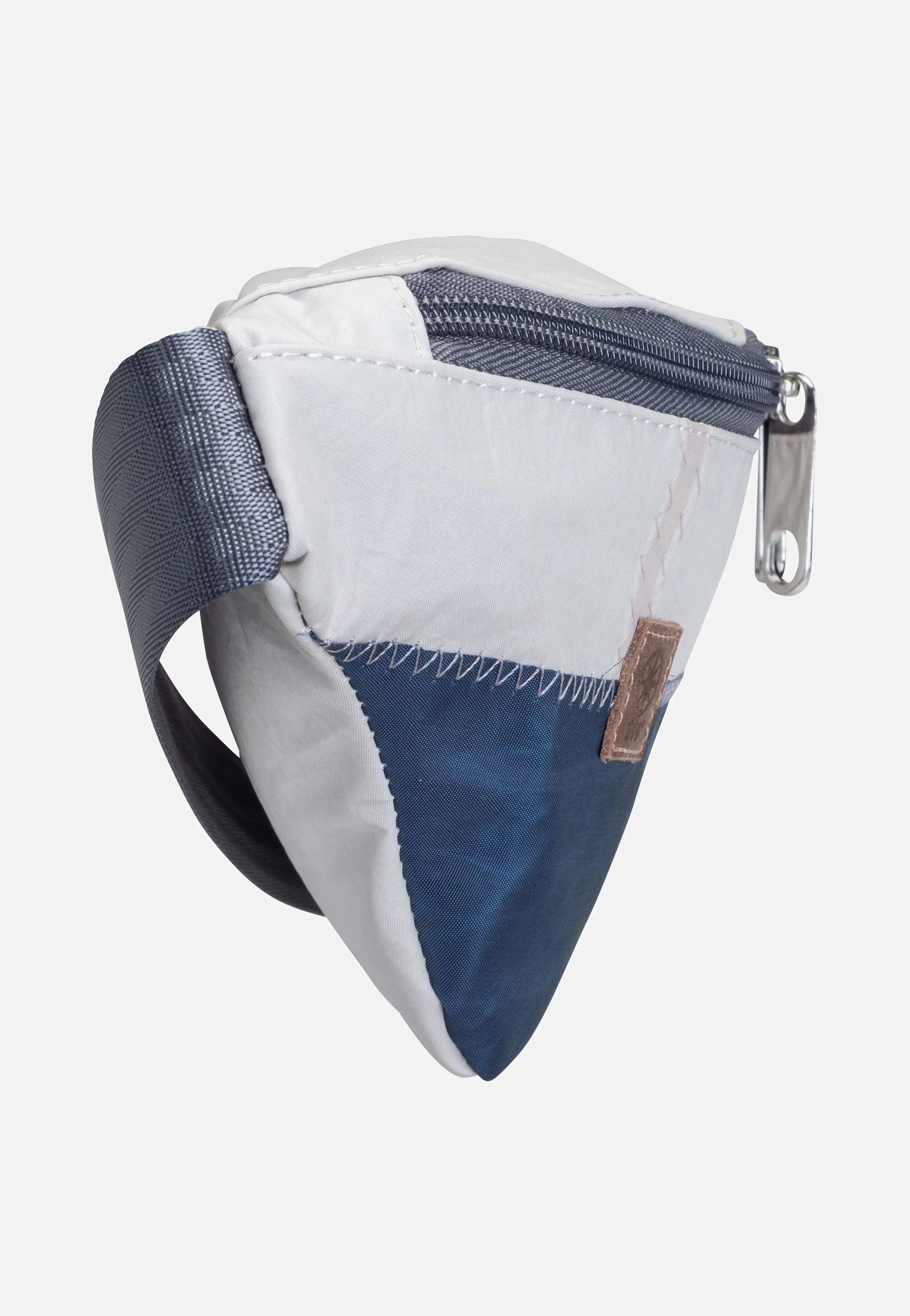 Knoten Weiß/Balken Blau/Boot Hellgrau - Bauchtasche - Image 4