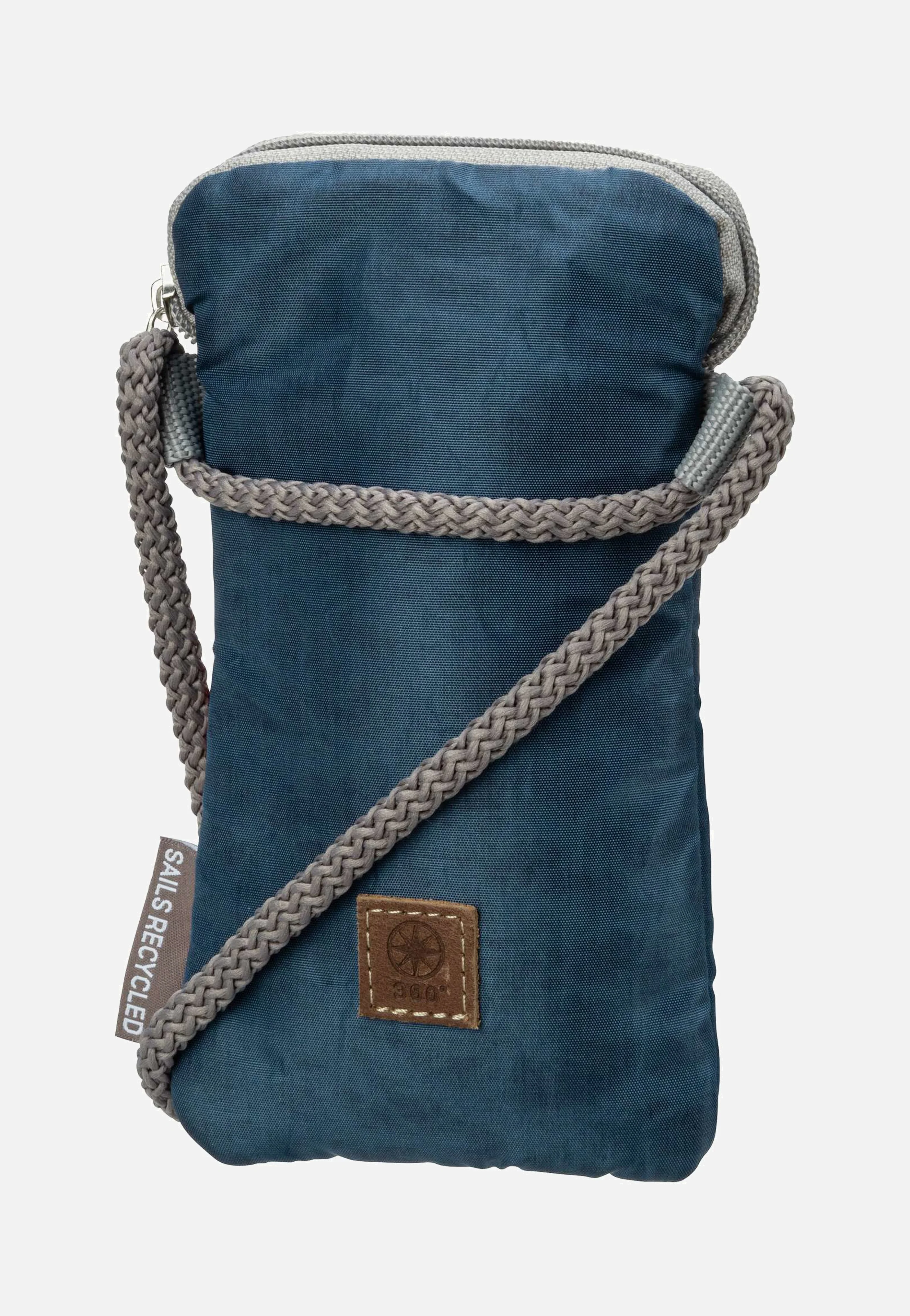 Nautik Lütt Weiß/Blau mit roter Zahl - Handytasche - Image 2