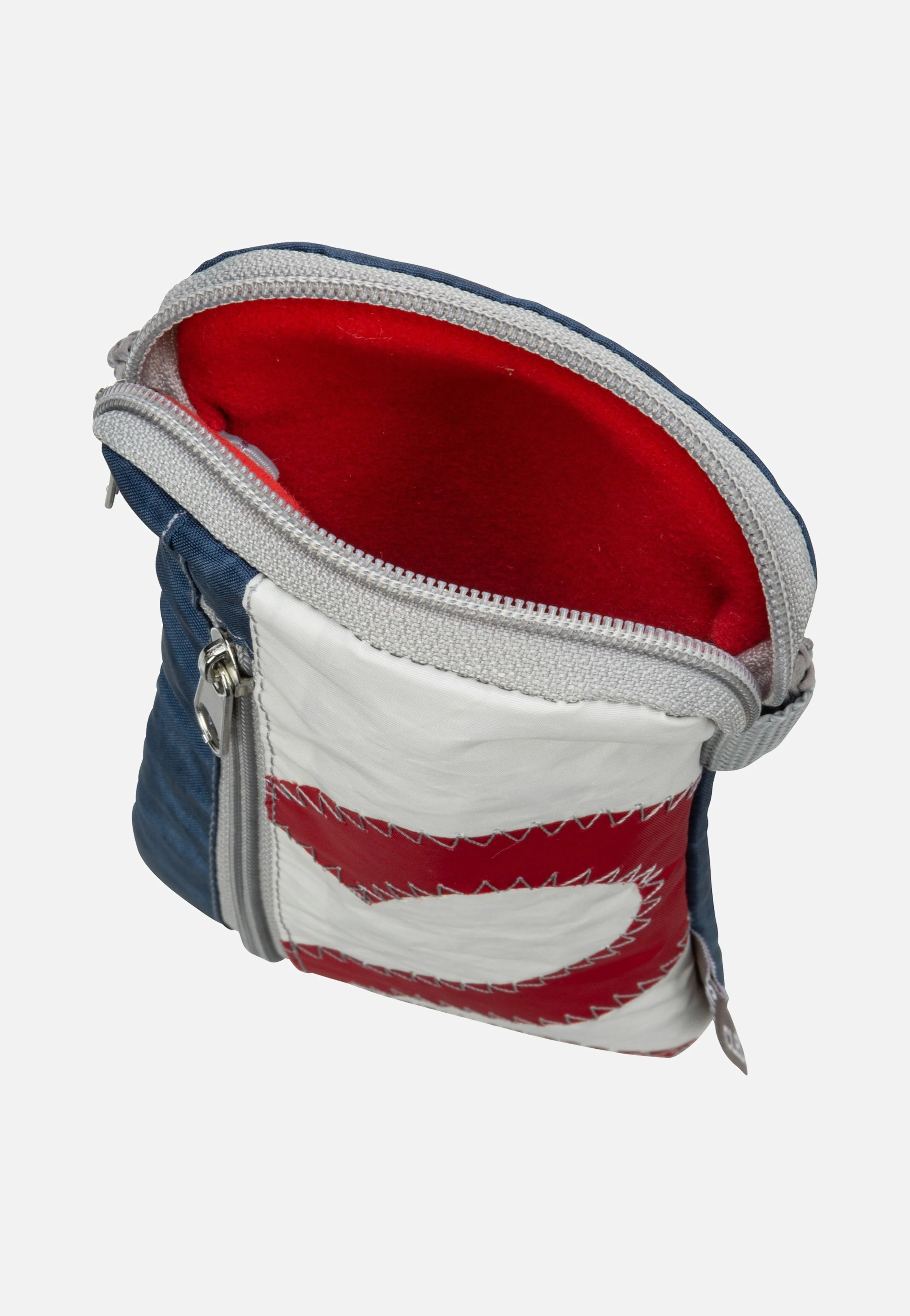 Nautik Lütt Weiß/Blau mit roter Zahl - Handytasche - Image 3