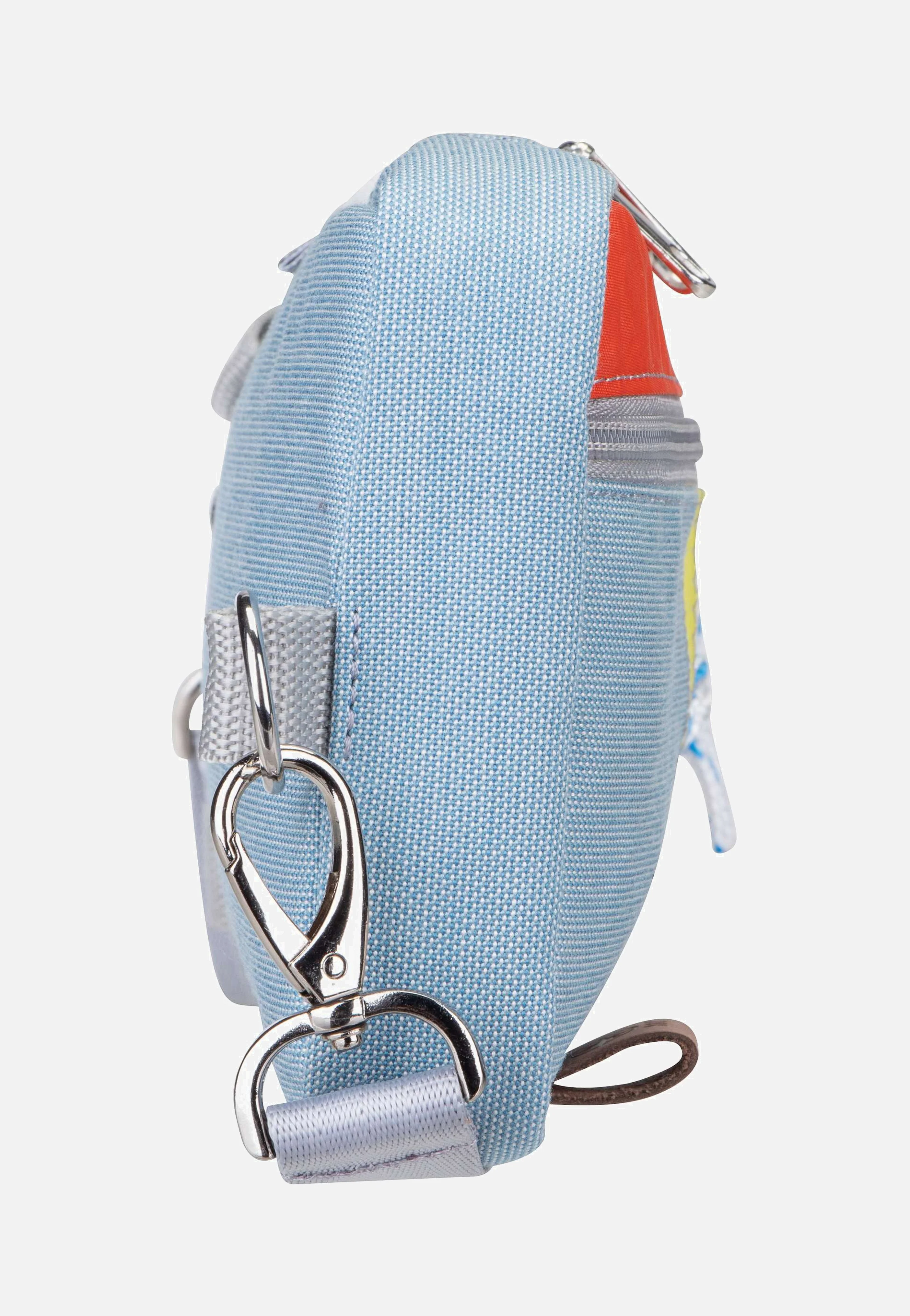 Nautik Weel-Weiß/Hellblau/Orange/Gelb - Bauchtasche - Image 4