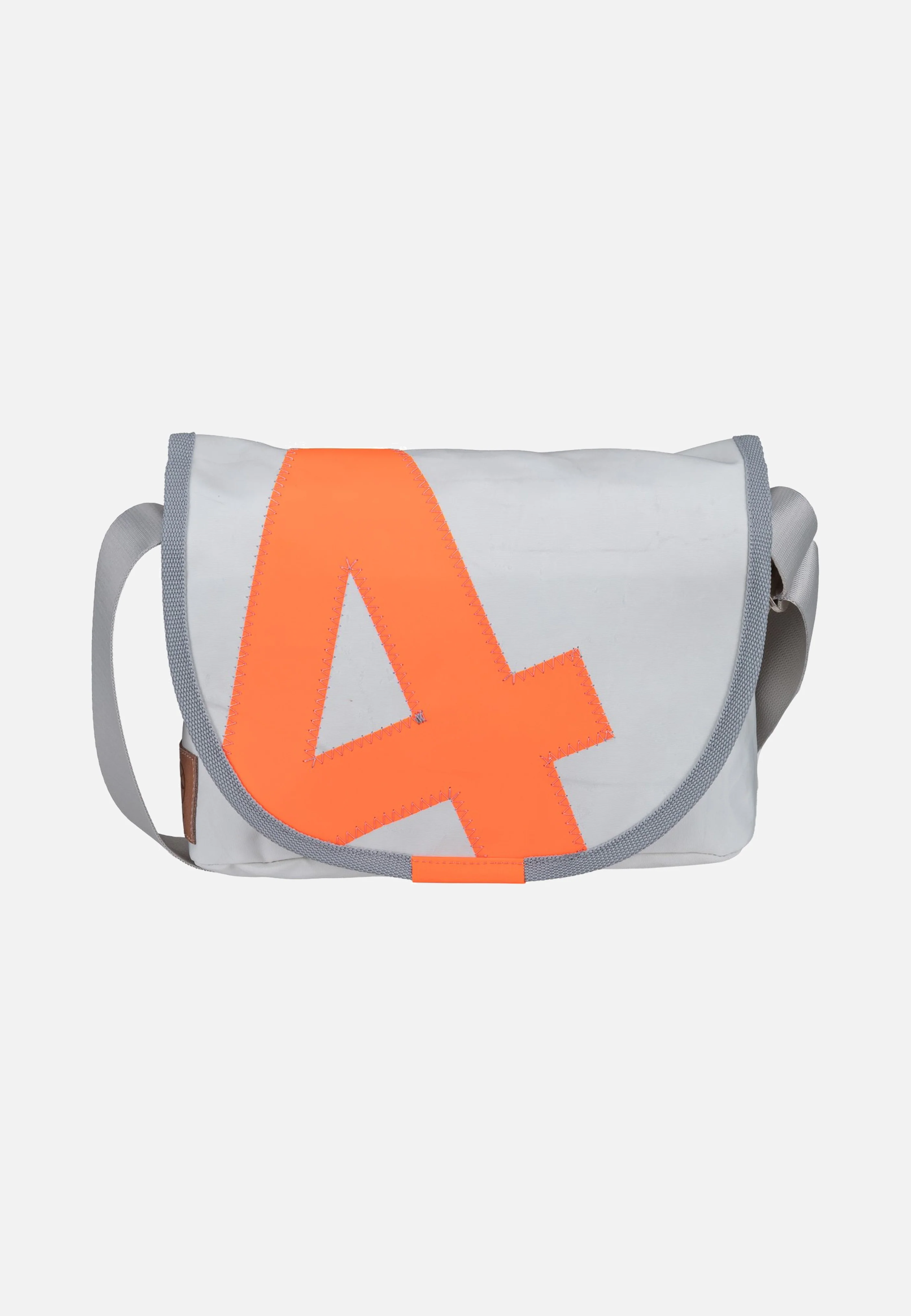 Perle Weiss/Sand/Zahl Orange - Messenger Bag - Image 2