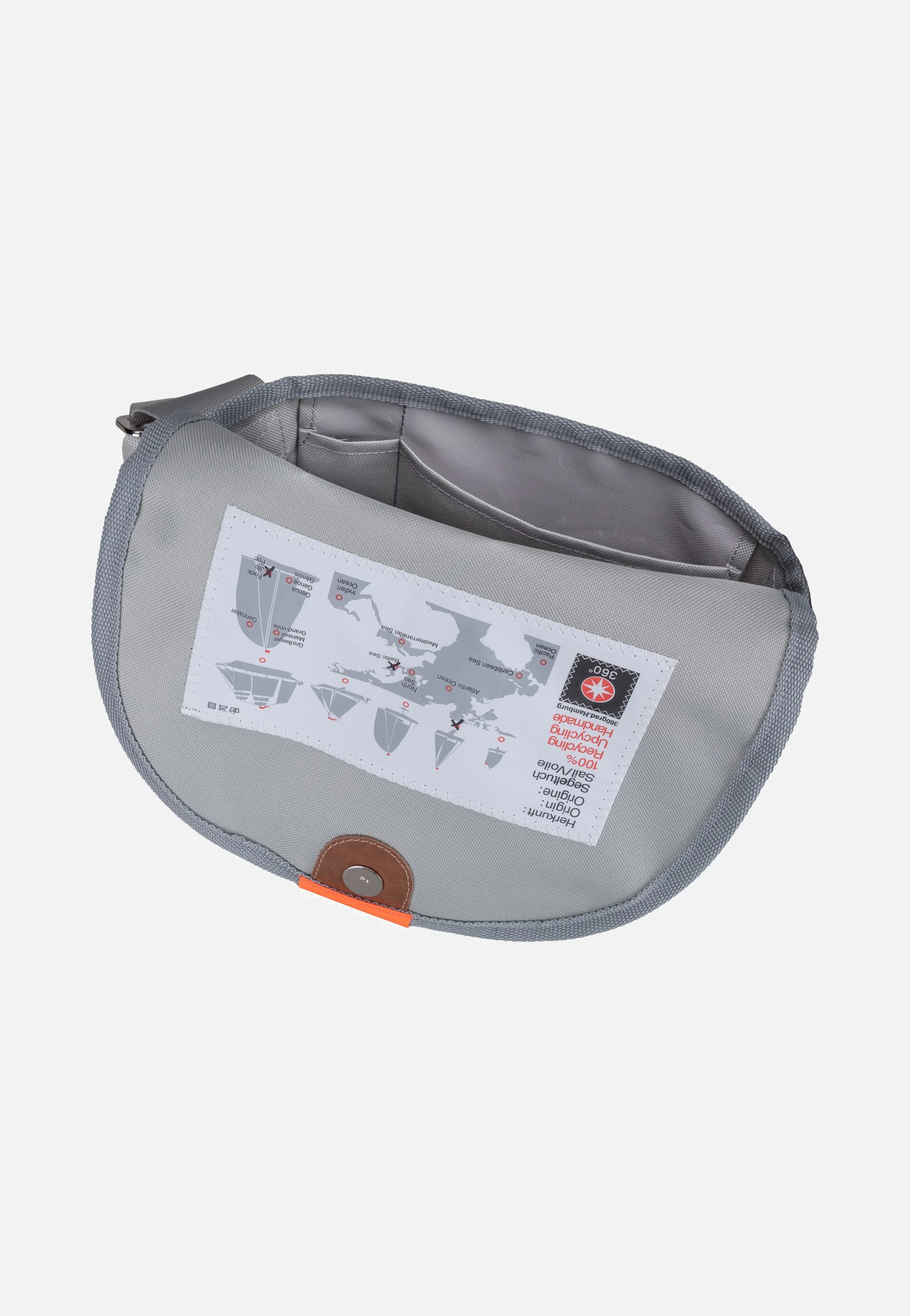 Perle Weiss/Sand/Zahl Orange - Messenger Bag - Image 6