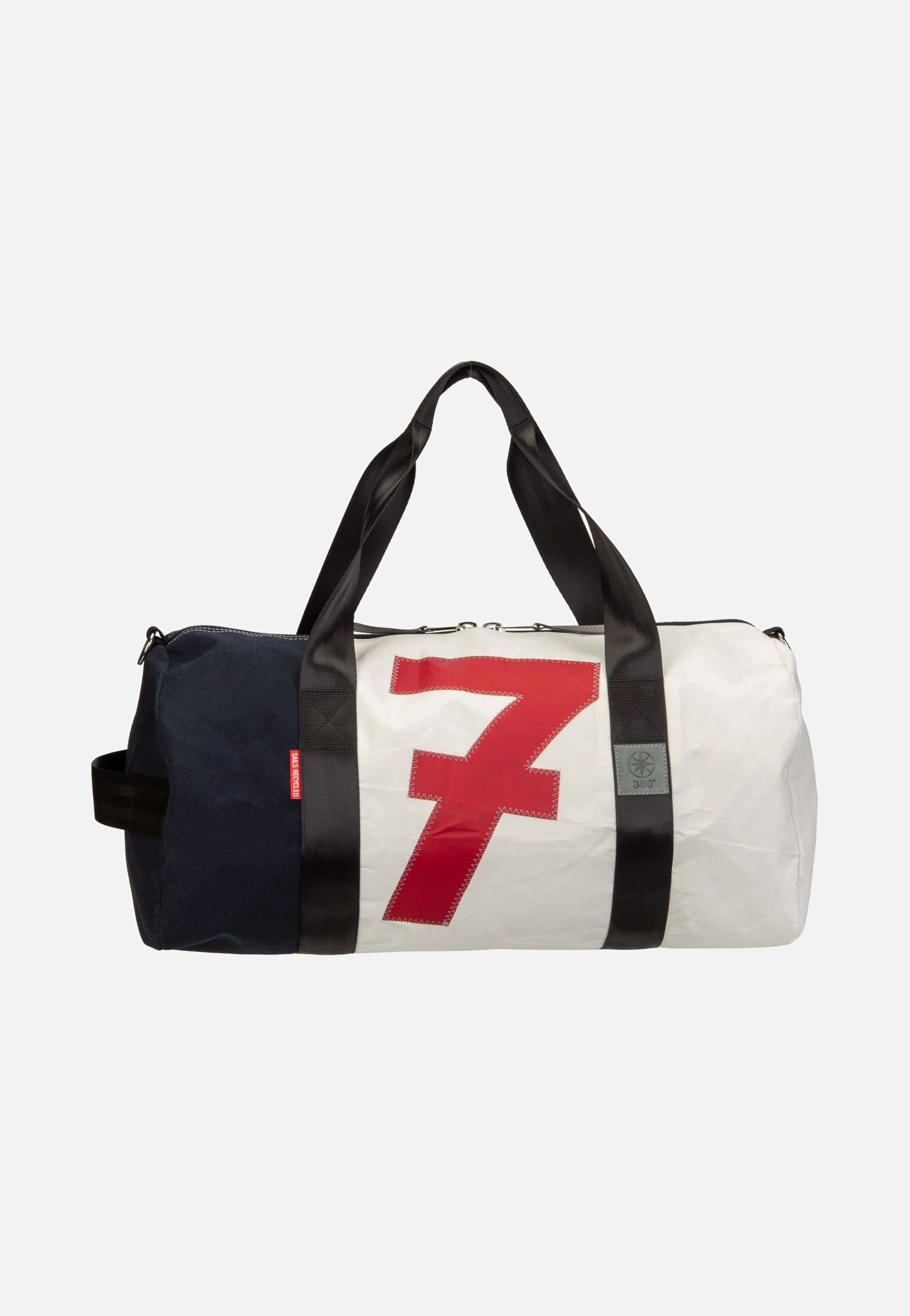 Pirat Weiss/Navy/Zahl Rot - Dufflebag - Image 3