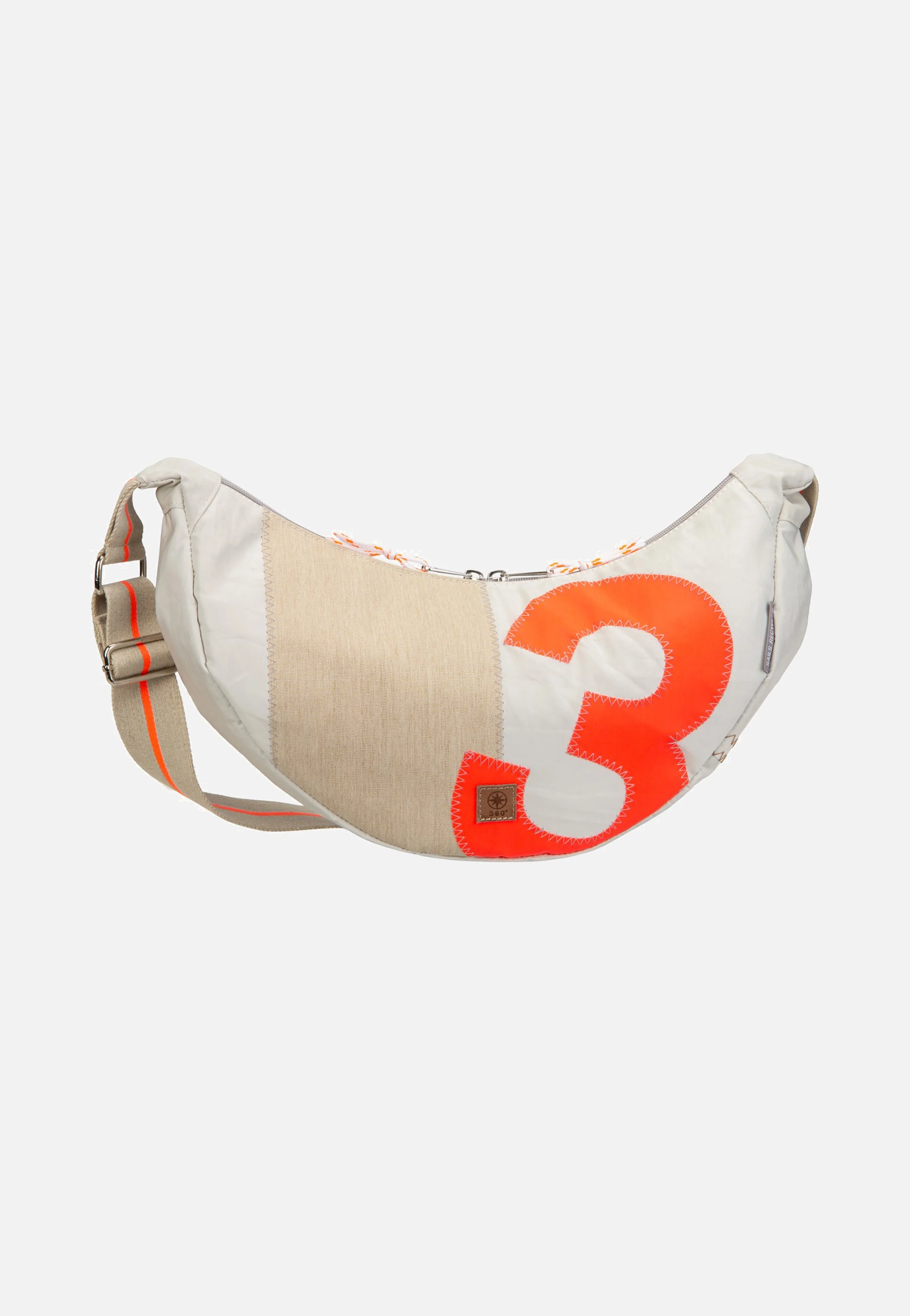 Roop L Weiss/Sand/Zahl Orange - Sling Bag - Image 2