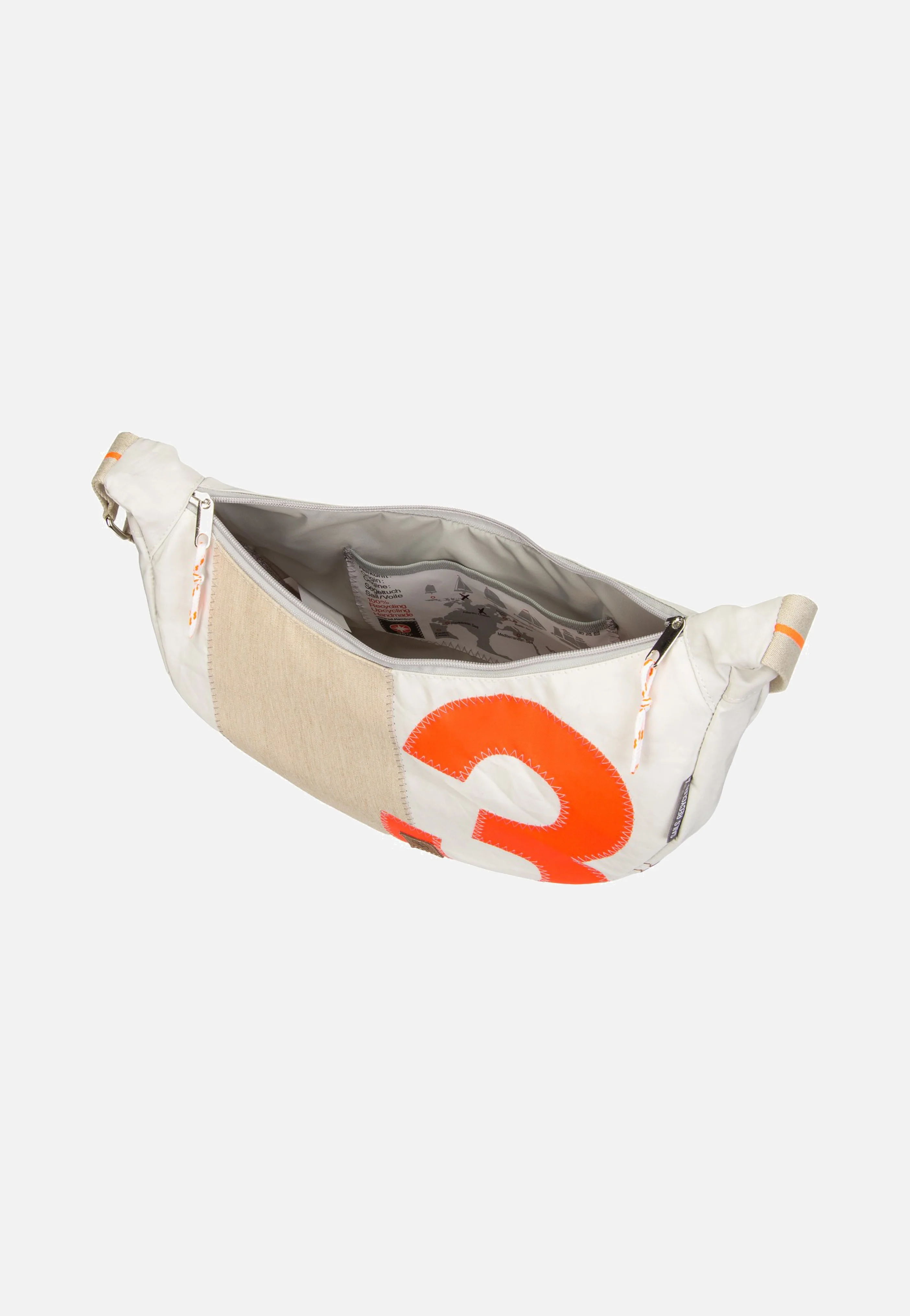 Roop L Weiss/Sand/Zahl Orange - Sling Bag - Image 5