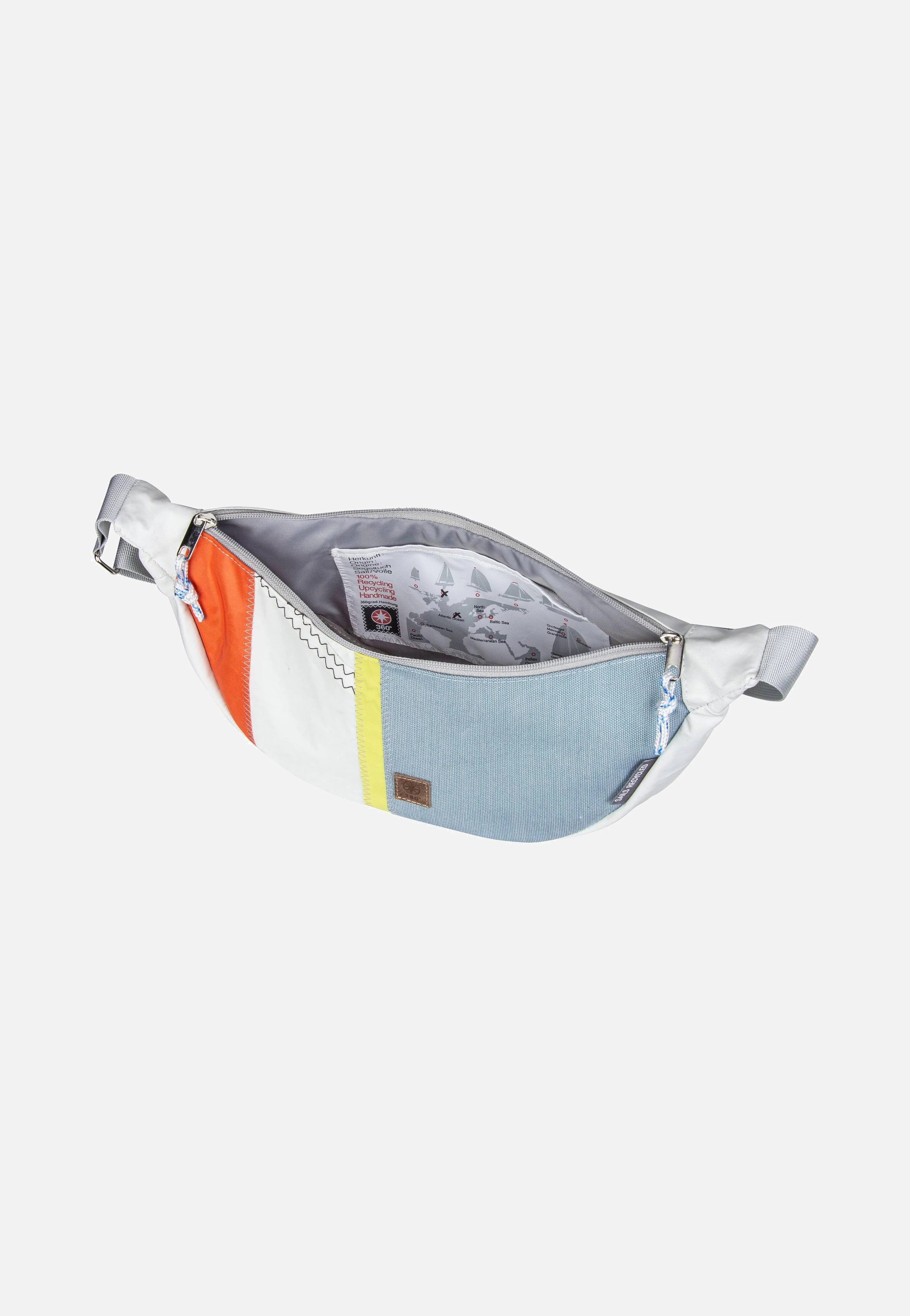 Roop Weel-Weiß/Hellblau/Orange/Gelb - Sling Bag - Image 3