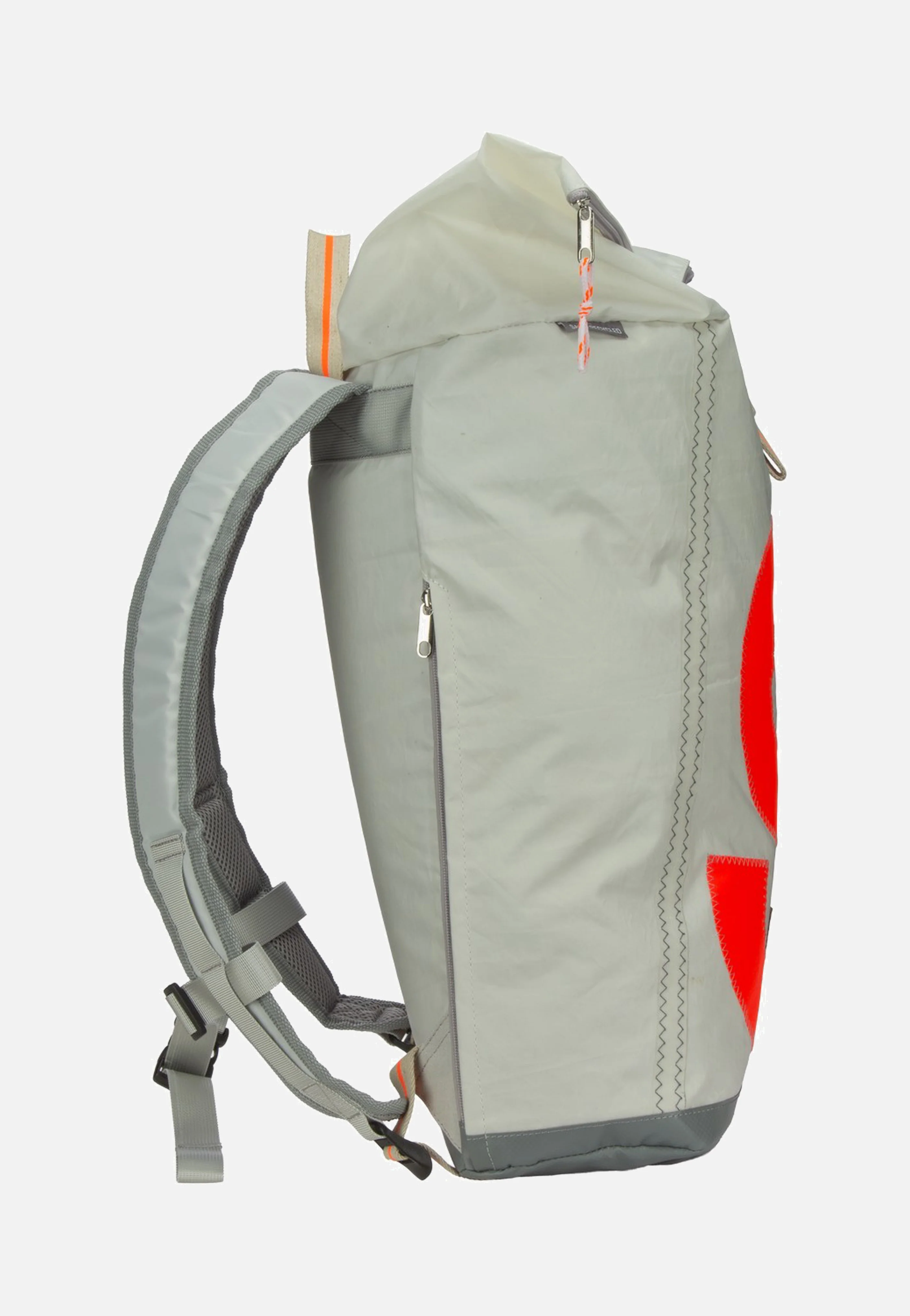 Tide XL Weiss/Sand/Zahl Orange - Rolltop Rucksack - Image 3