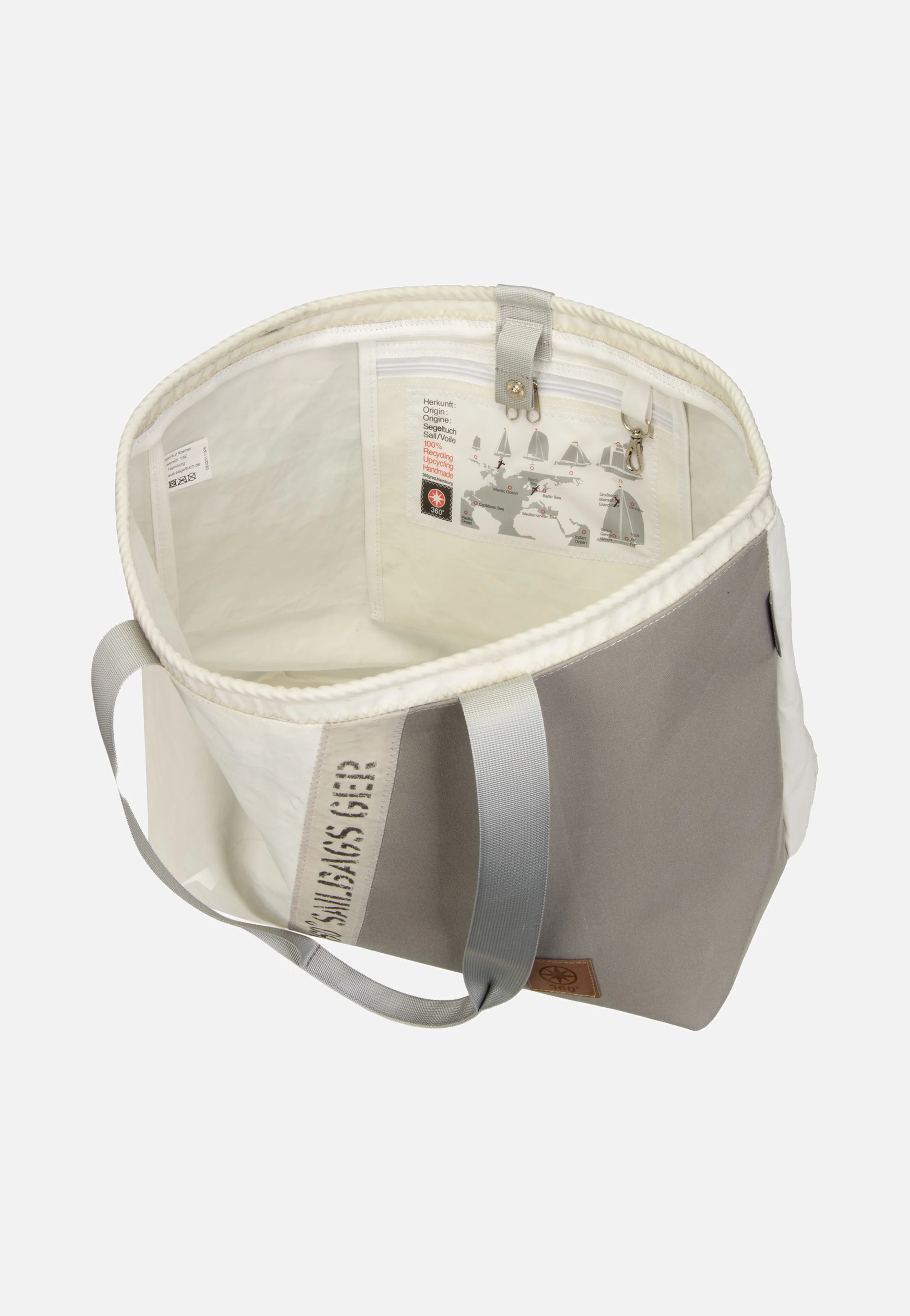 Watt Stencil Weiss/Grau - Shopper - Image 2