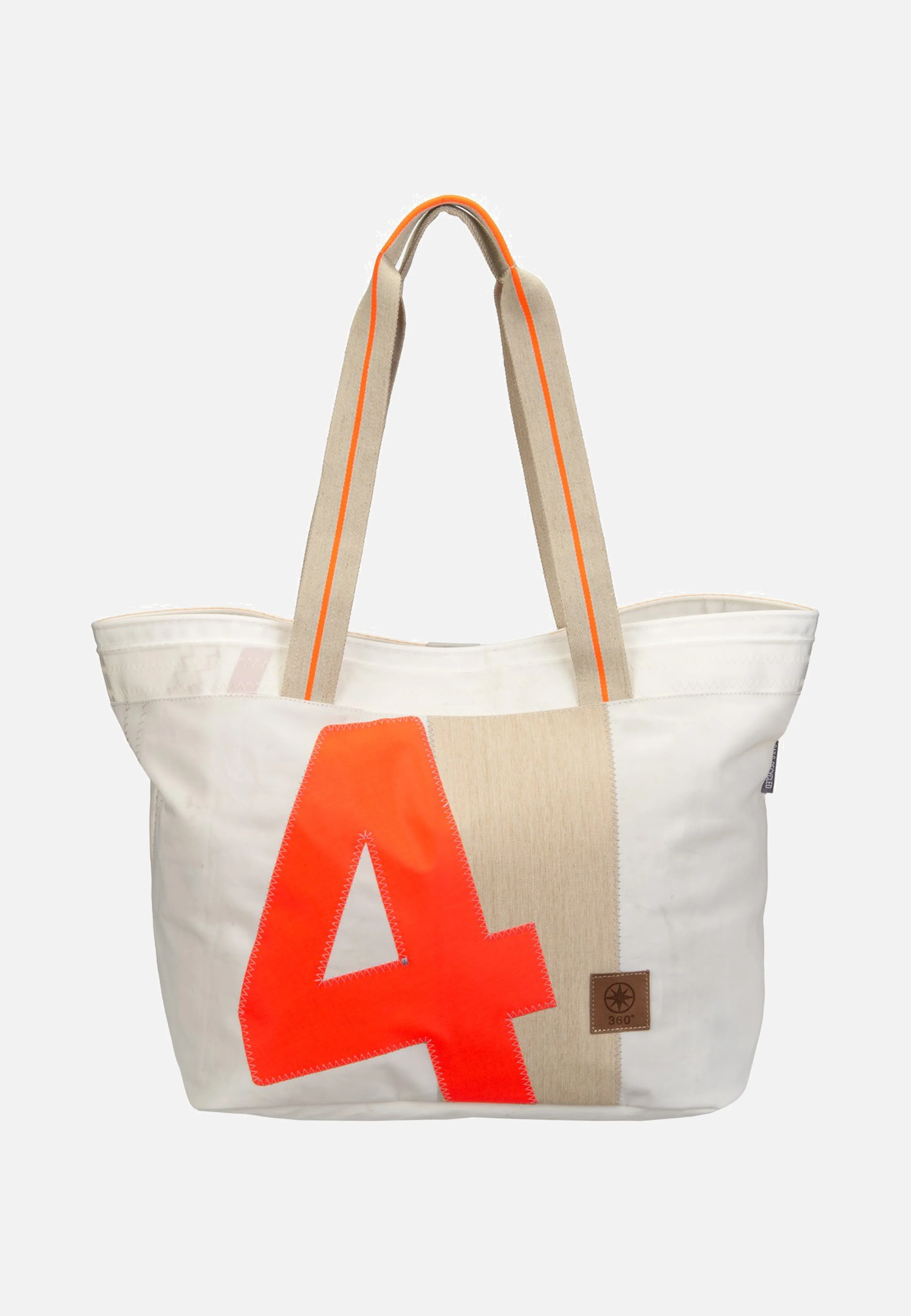 Watt Weiss/Sand/Zahl Orange - Shopper - Image 2
