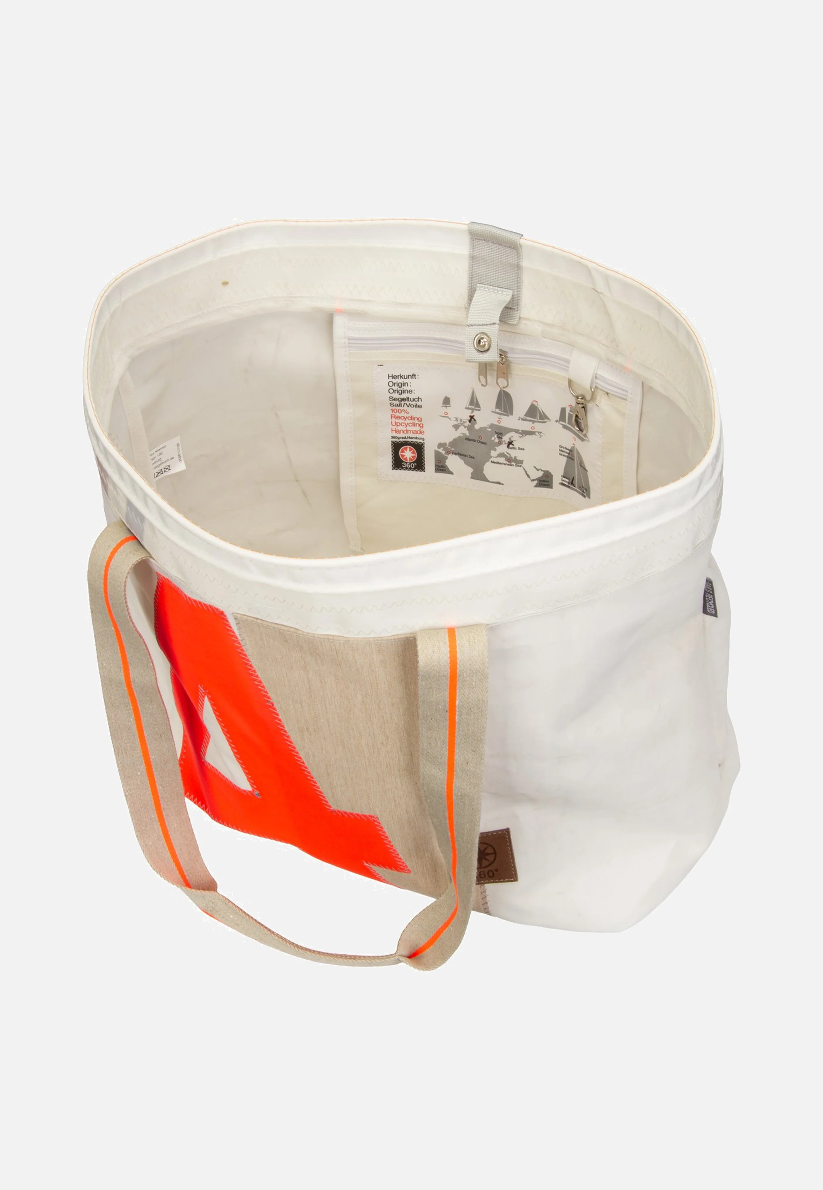 Watt Weiss/Sand/Zahl Orange - Shopper - Image 4