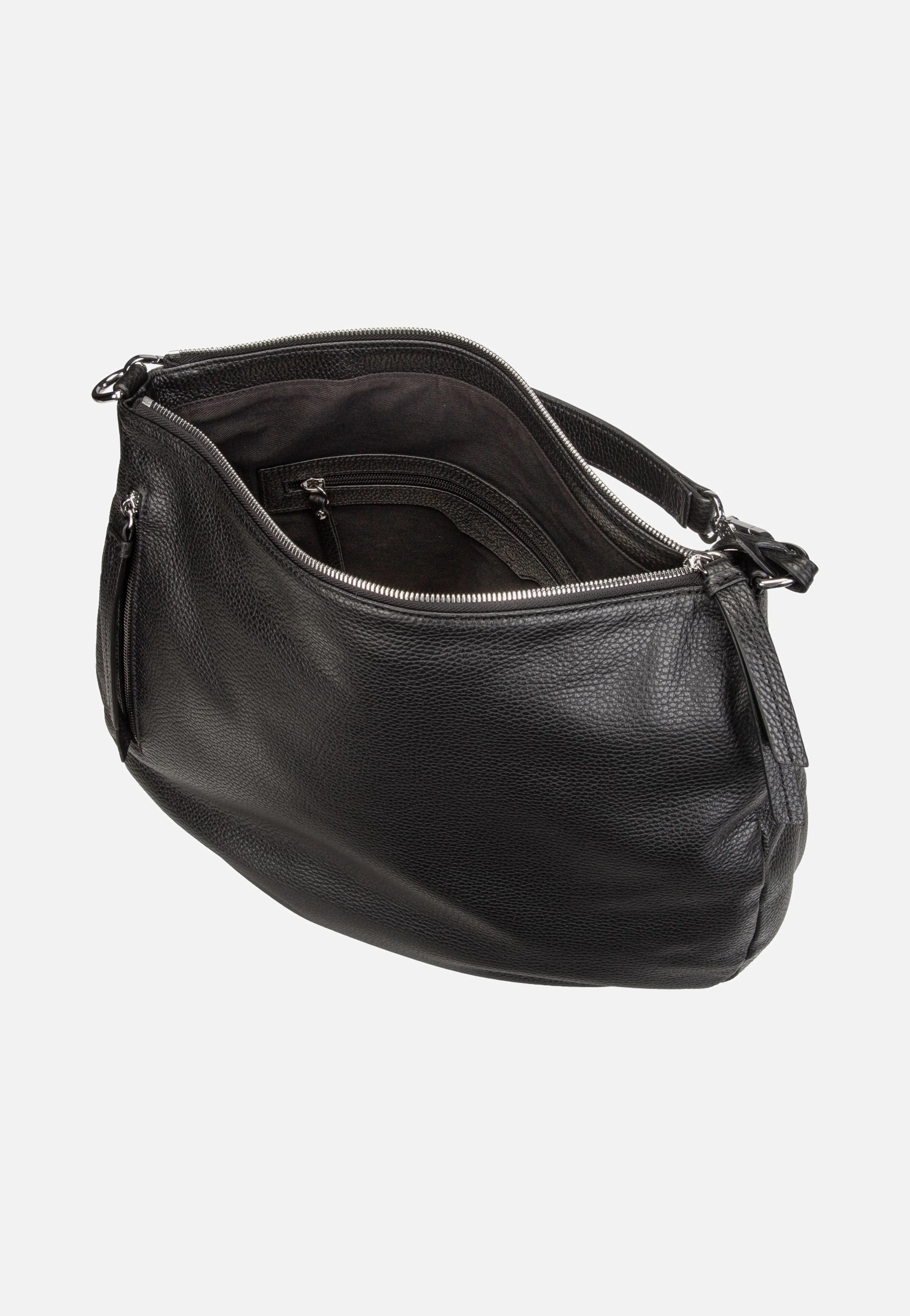 Juna Big Black/Nickel - Hobo Bag - Image 5