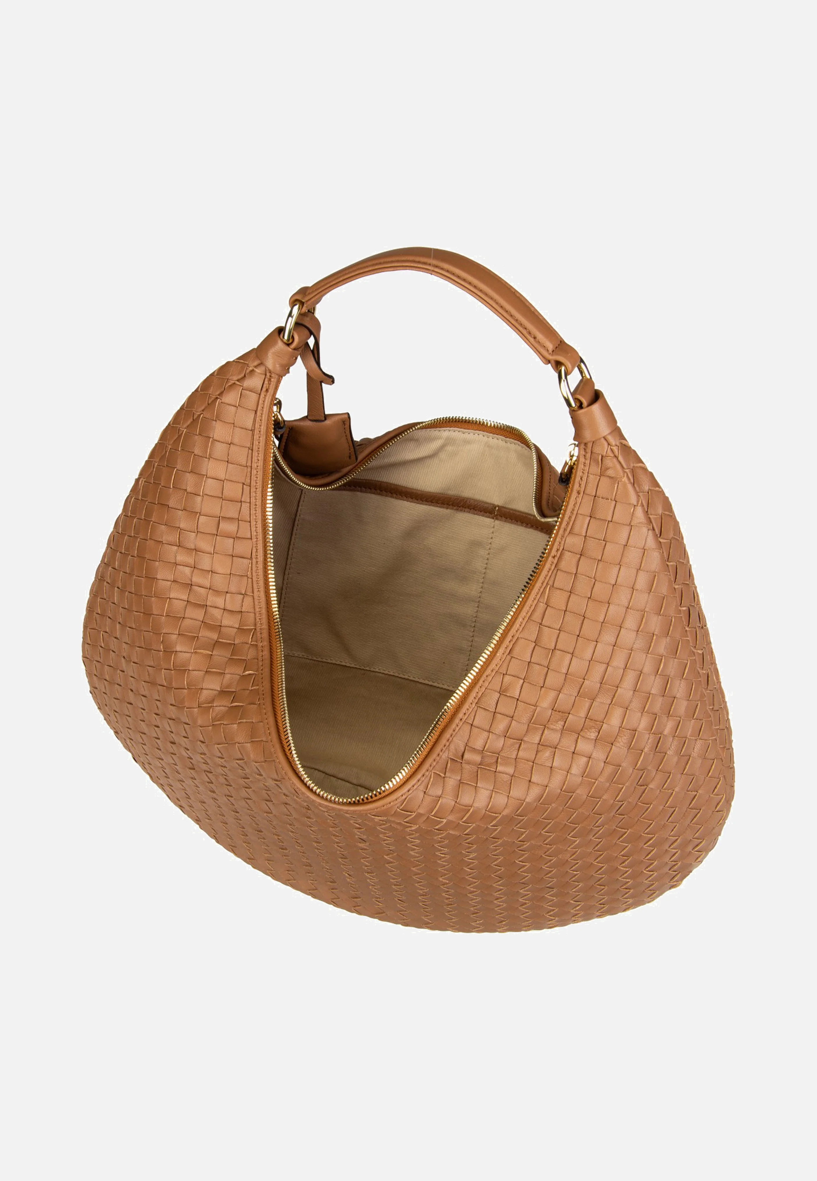Nana Piuma Weaving Cuoio - Hobo Bag - Image 6
