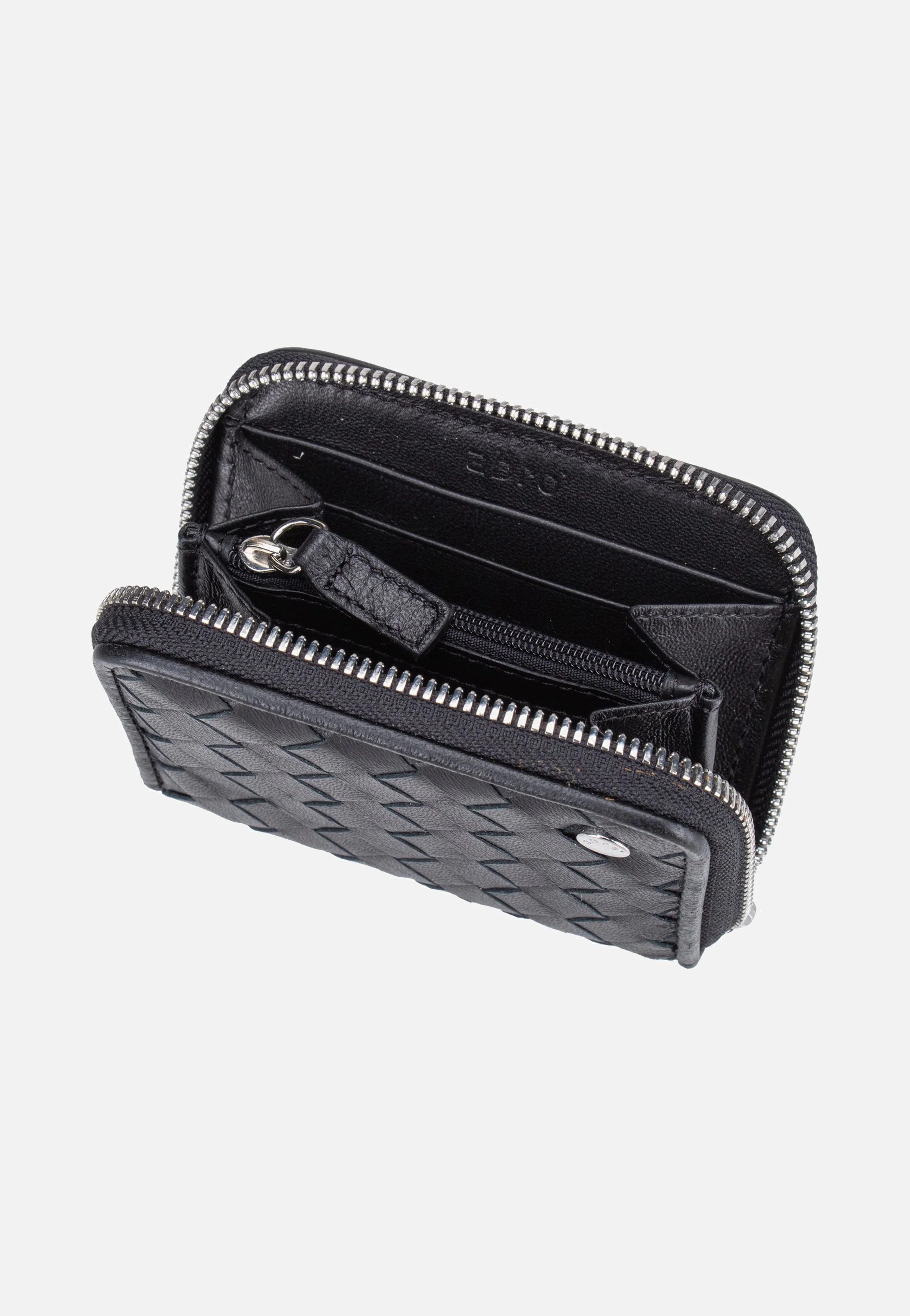 Piuma Weaving Mini Wallet Black/Nickel - Portemonnaie - Image 5