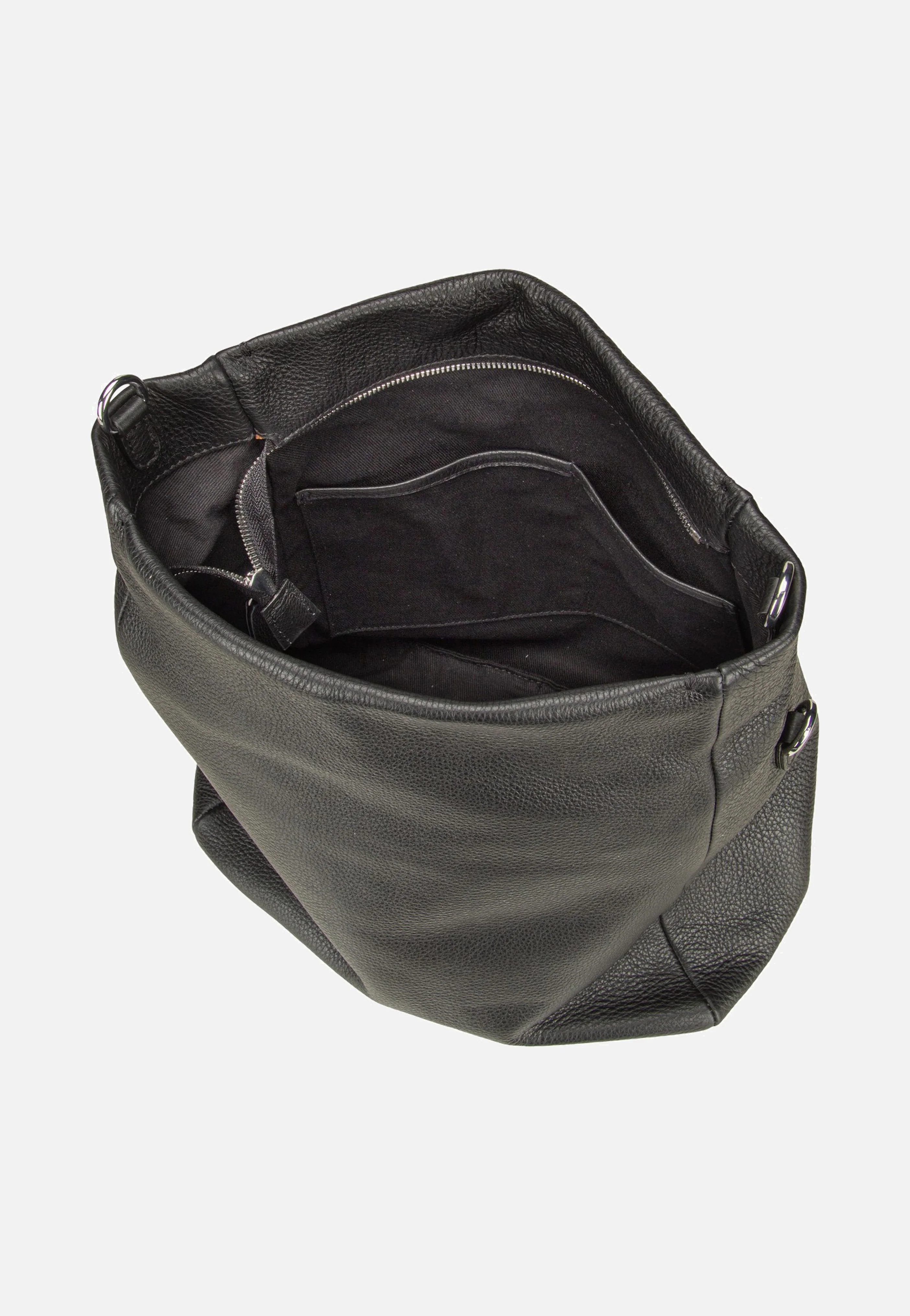 Raquel Small Black/Nickel - Hobo Bag - Image 6