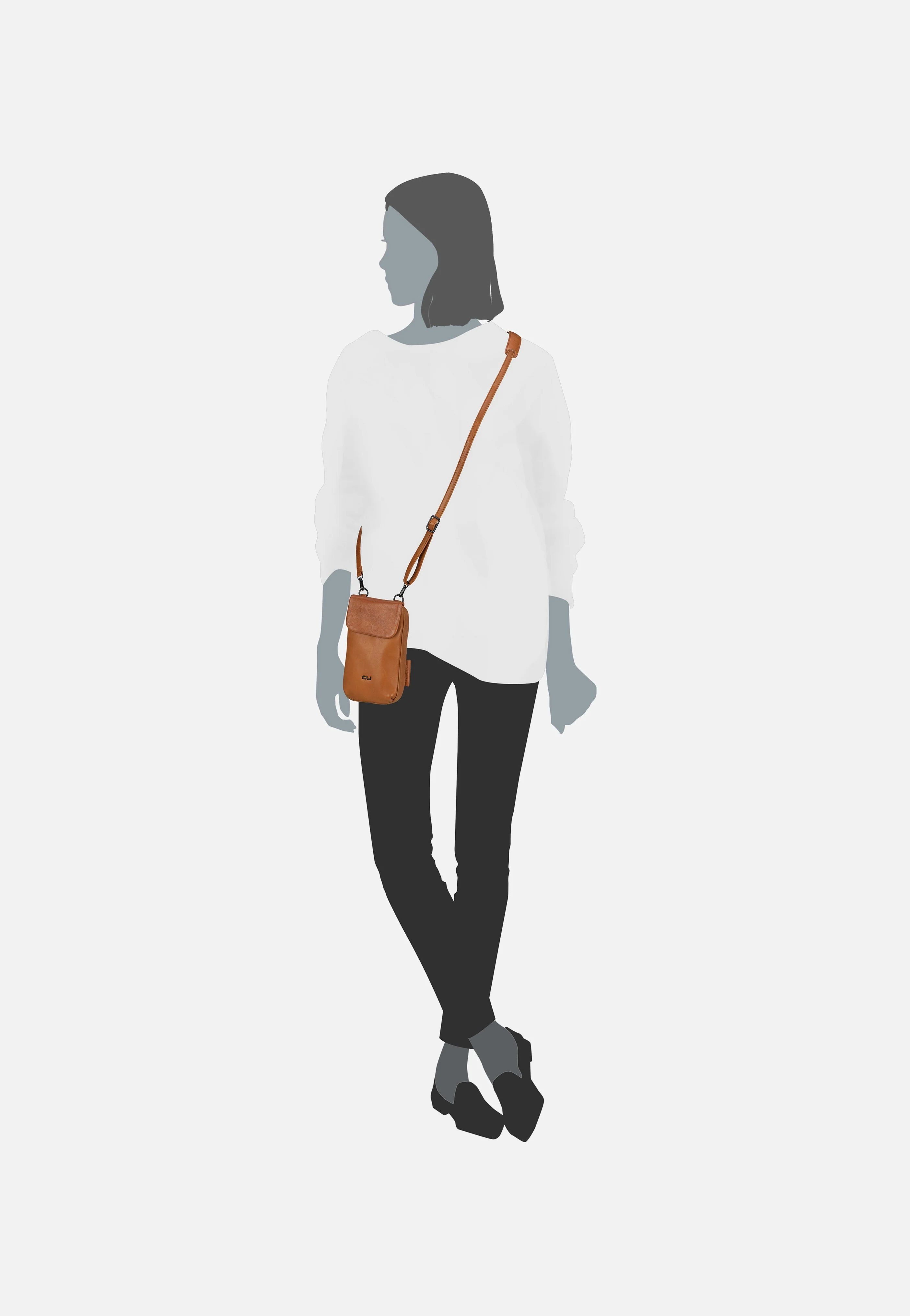 Ida Cognac - Handytasche - Image 7