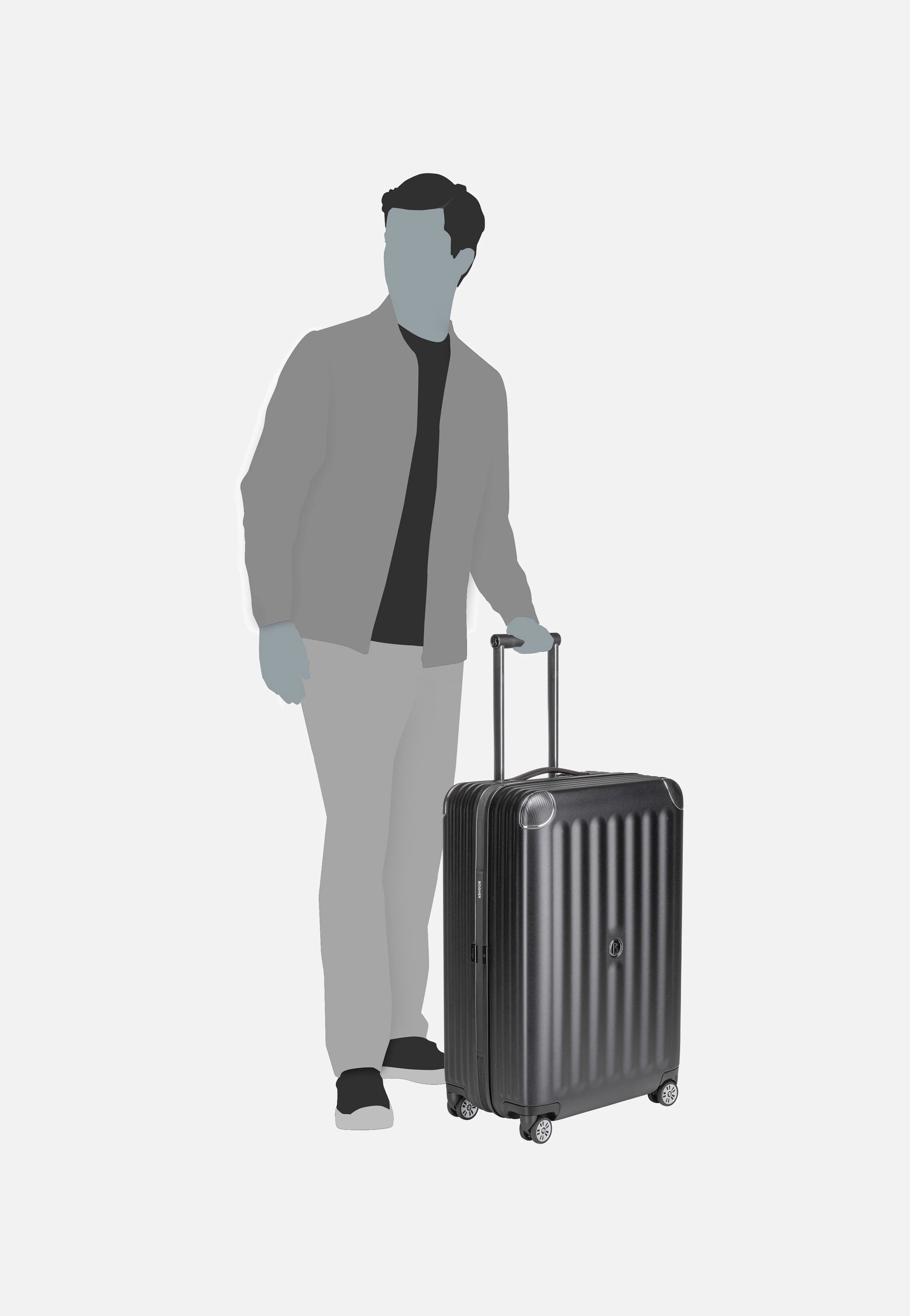 Piz Deluxe C65 Trolleycase MVZ 4w Black - Koffer - Image 7