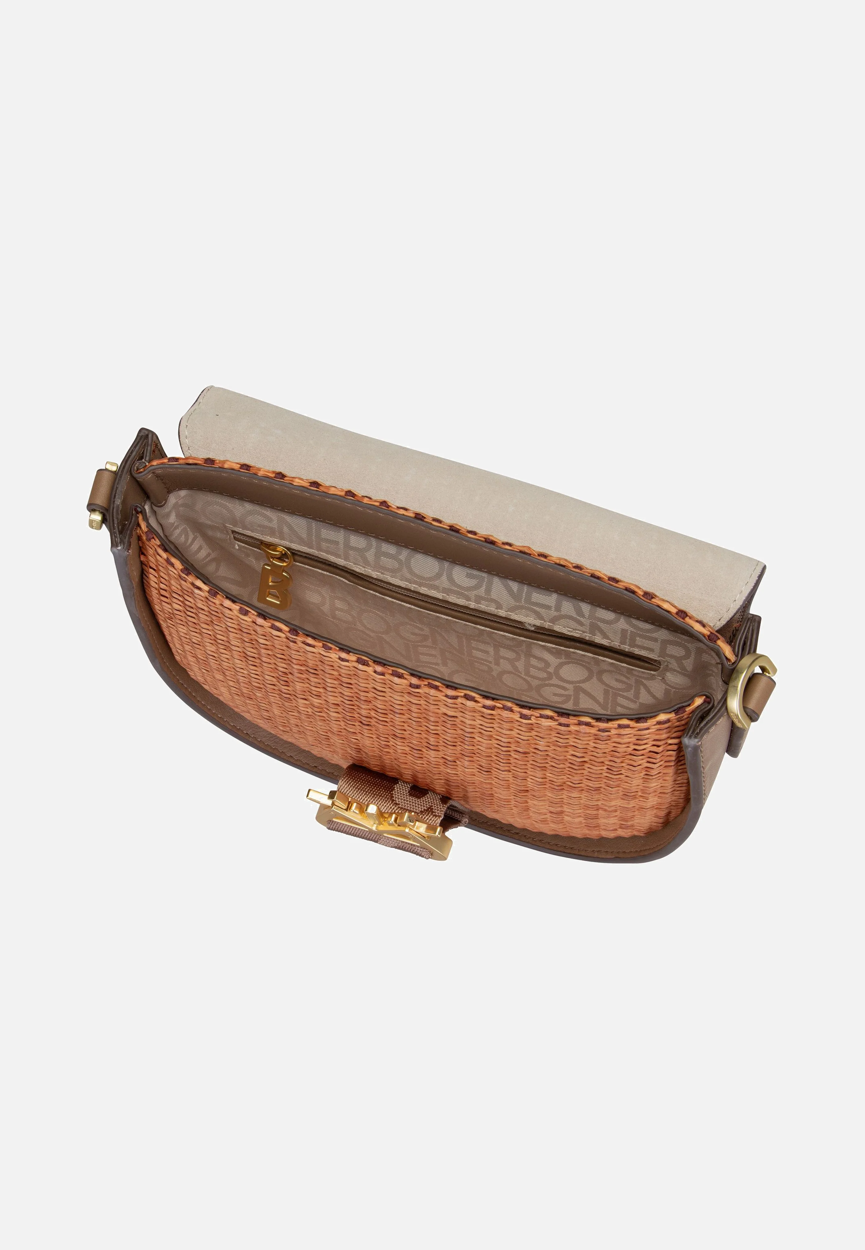 Zuoz Rafia Cassy SHF Portabella - Saddle Bag - Image 3