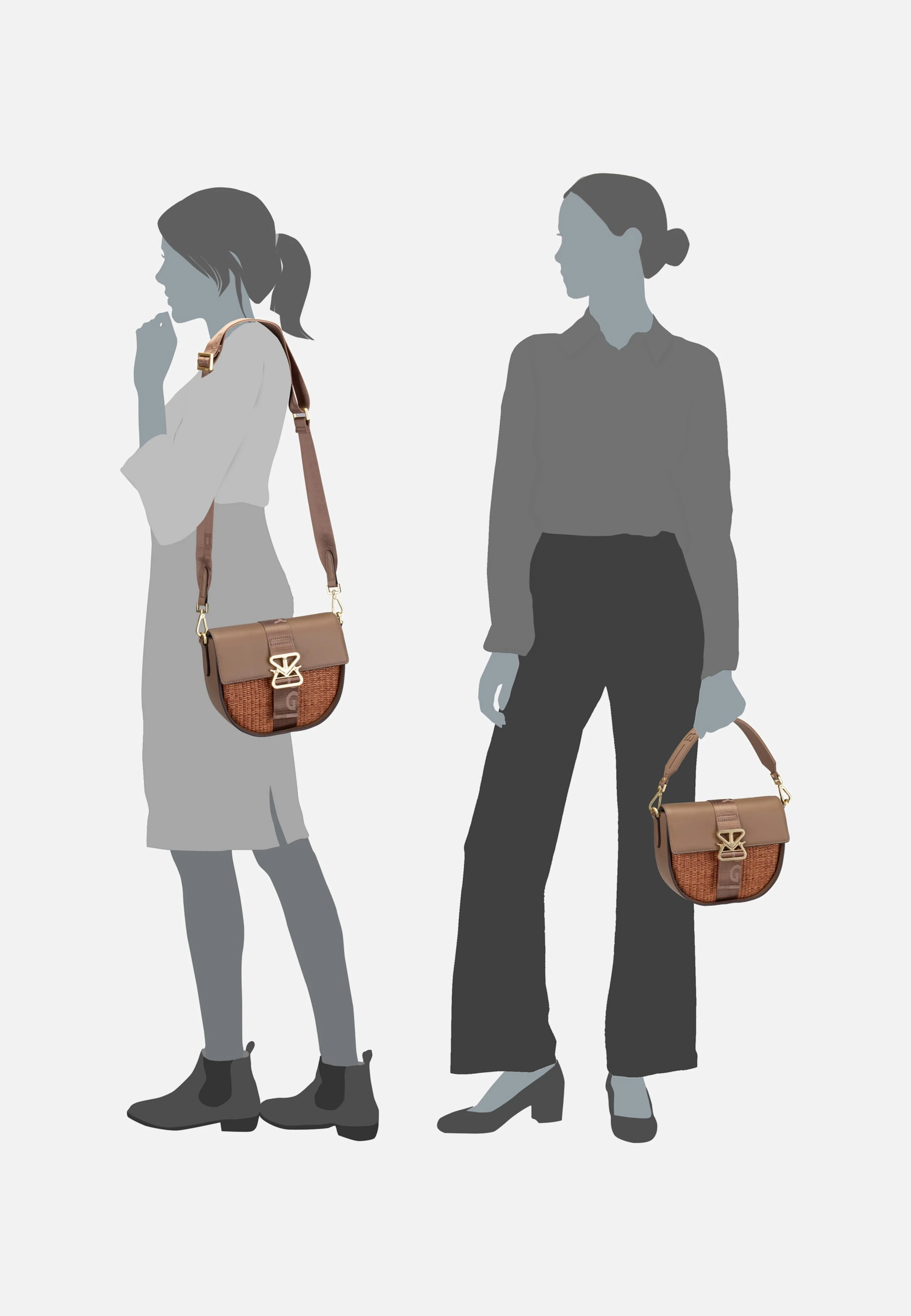 Zuoz Rafia Cassy SHF Portabella - Saddle Bag - Image 6
