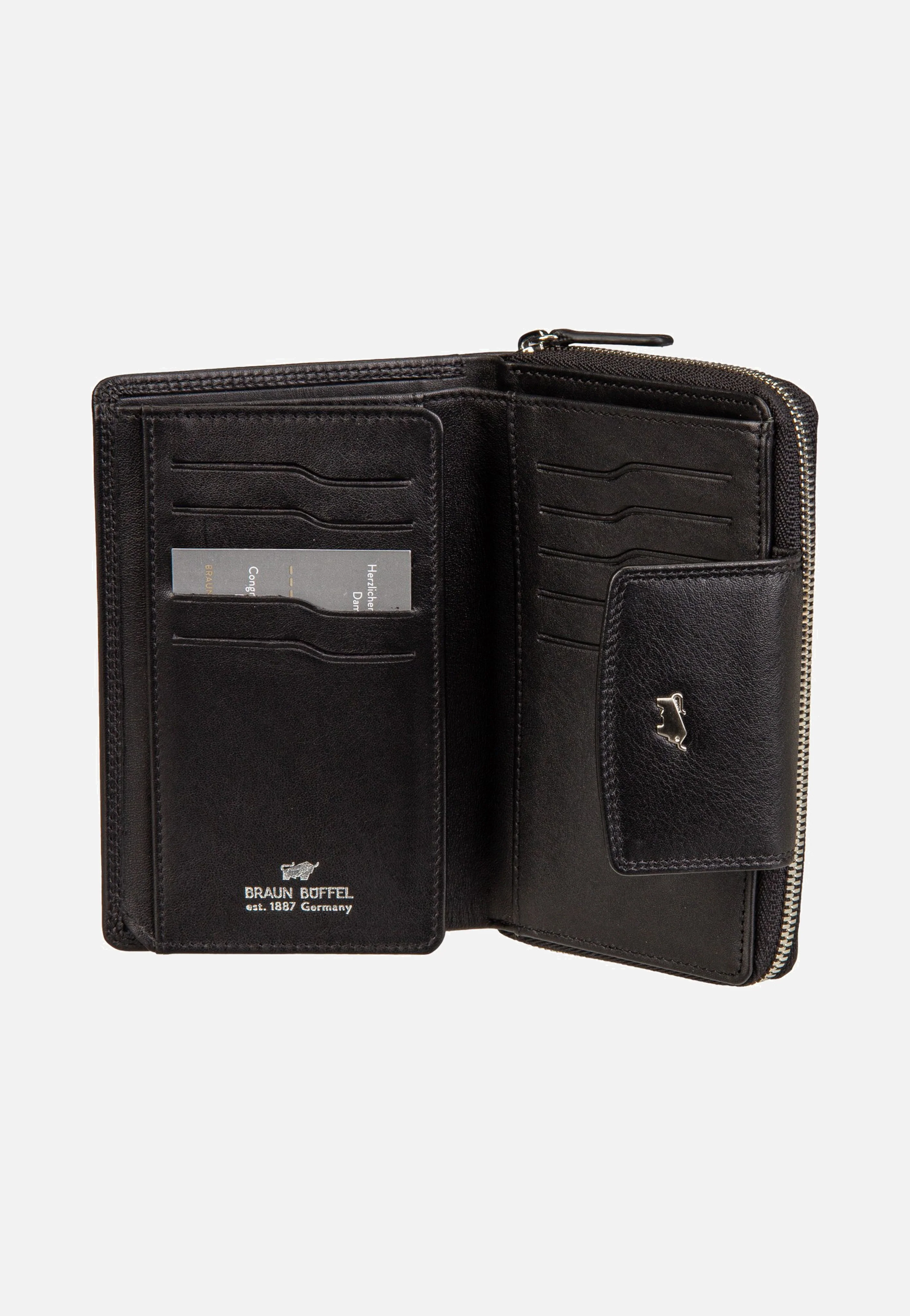 Golf RFID Zip-Wallet M 15Cs Black - Portemonnaie - Image 5
