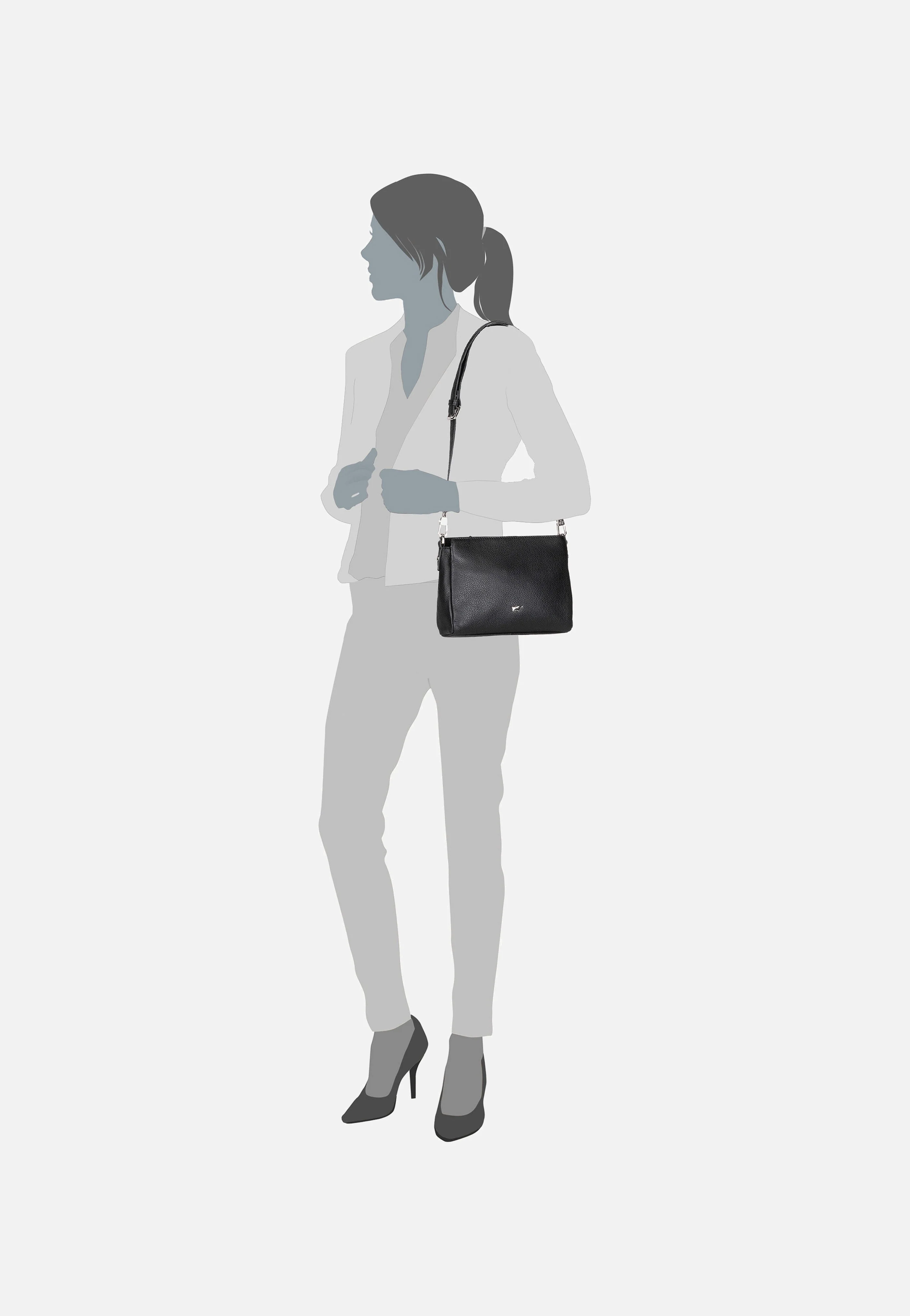 Hanna RV Zip Schwarz - Crossbody Bag - Image 7