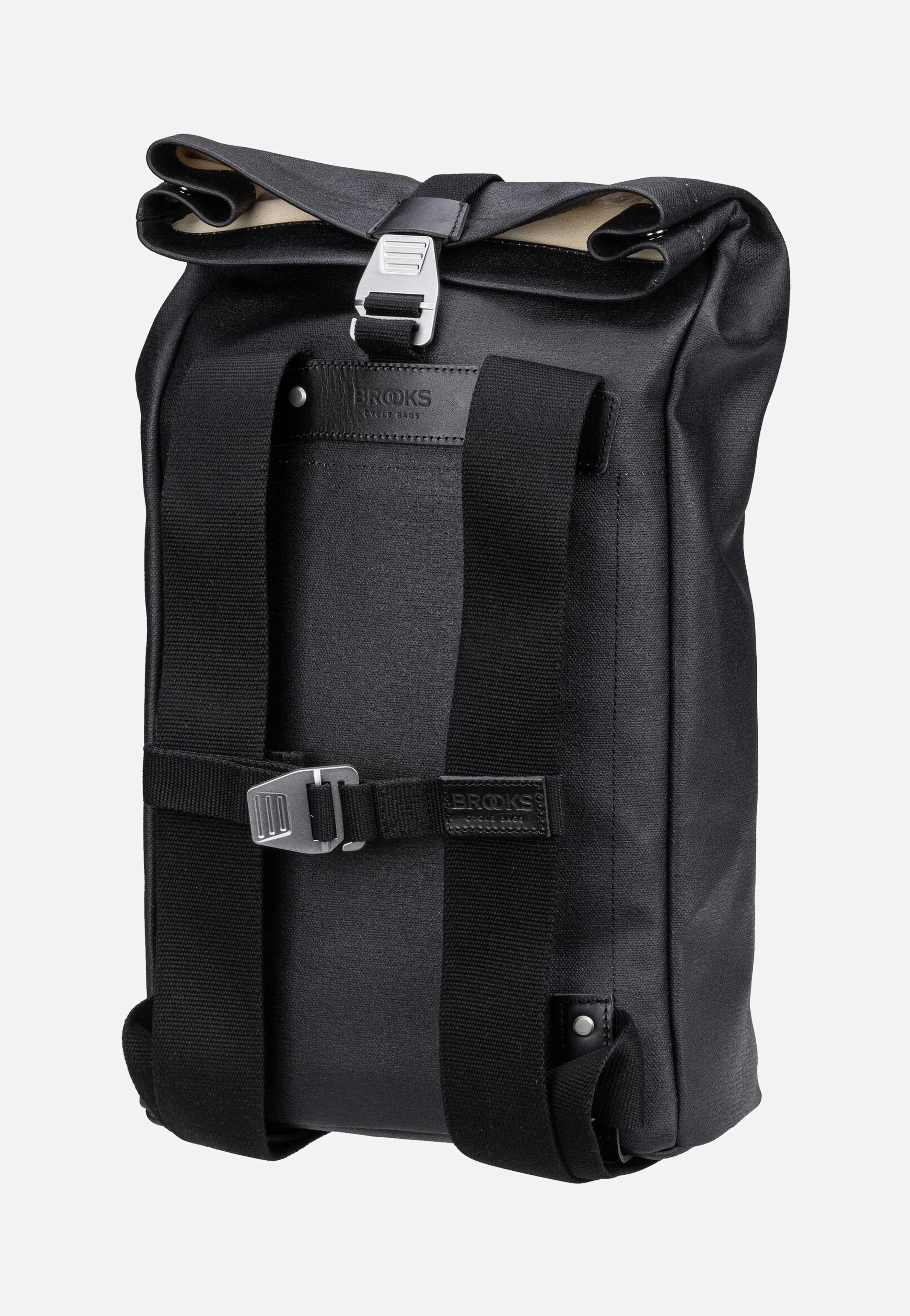 Pickwick Cotton Canvas 12 L Black - Rolltop Rucksack - Image 2