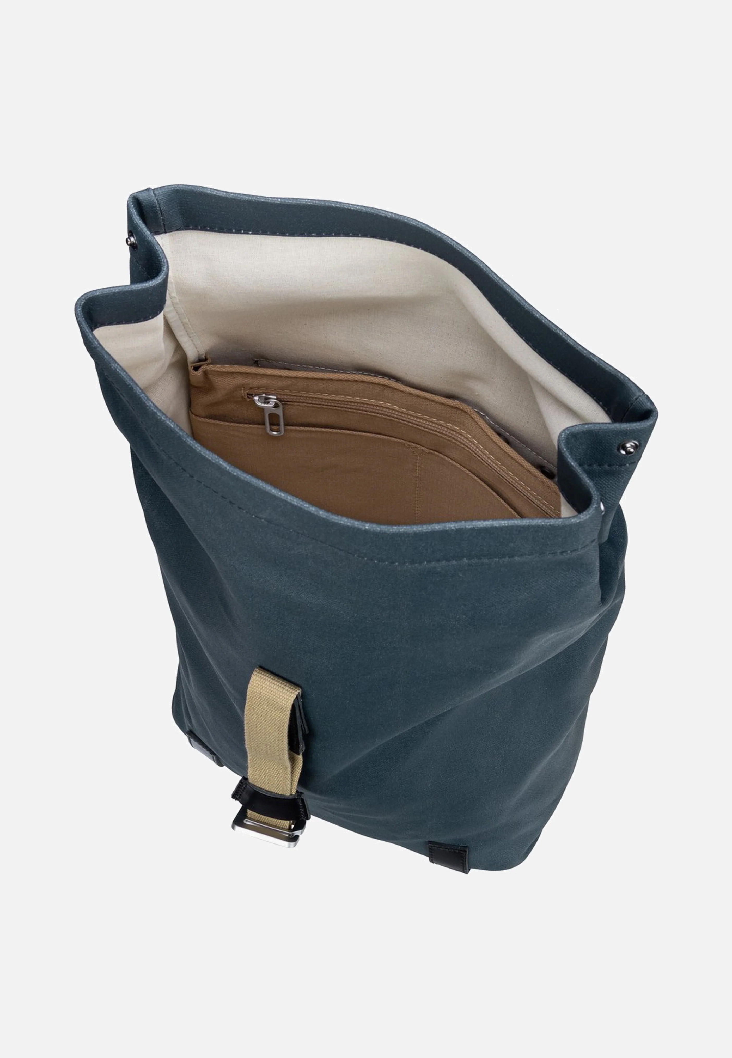 Pickwick Cotton Canvas 12 L Dark Blue - Rolltop Rucksack - Image 3