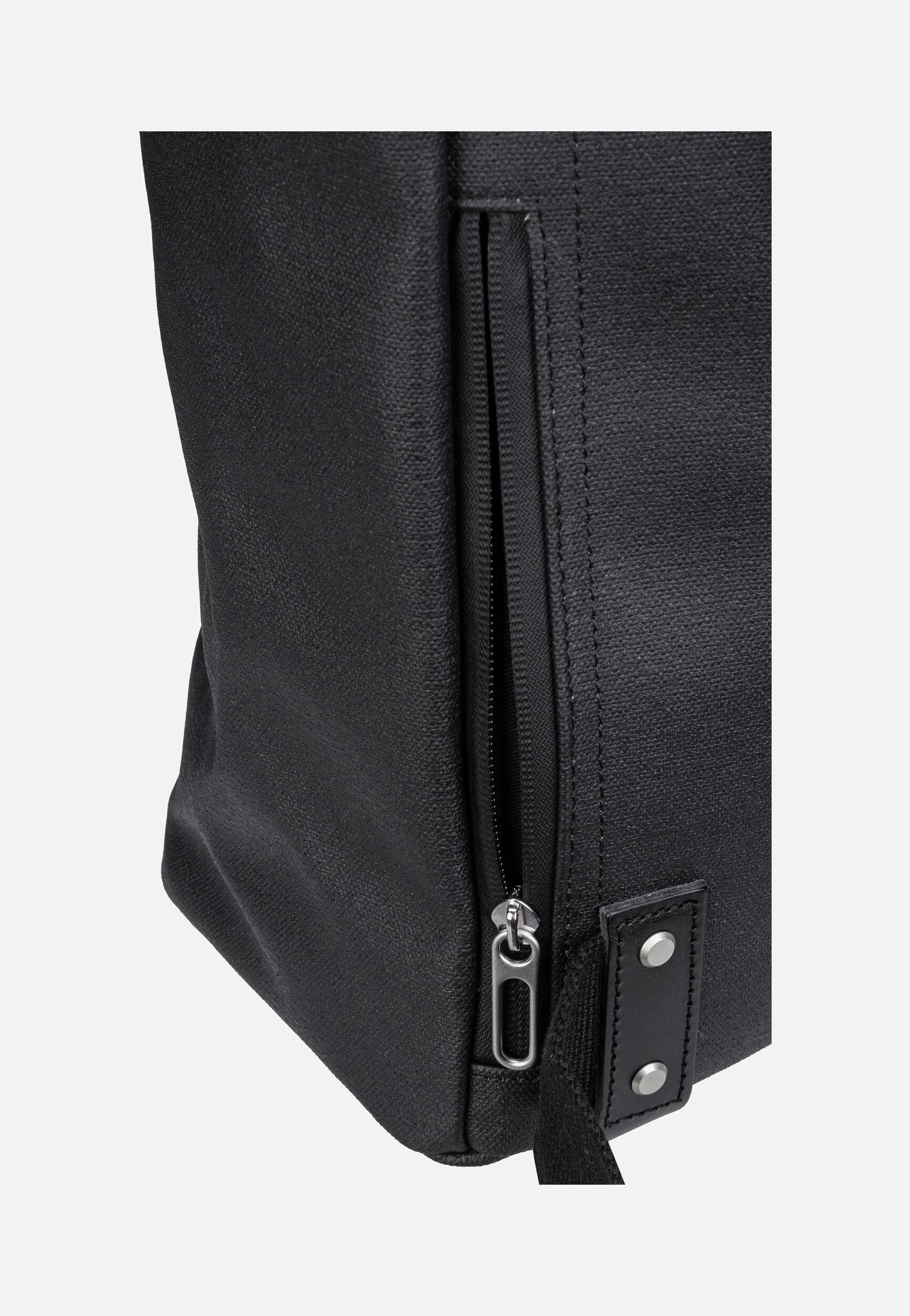 Pickwick Cotton Canvas 26 L Black - Rolltop Rucksack - Image 6
