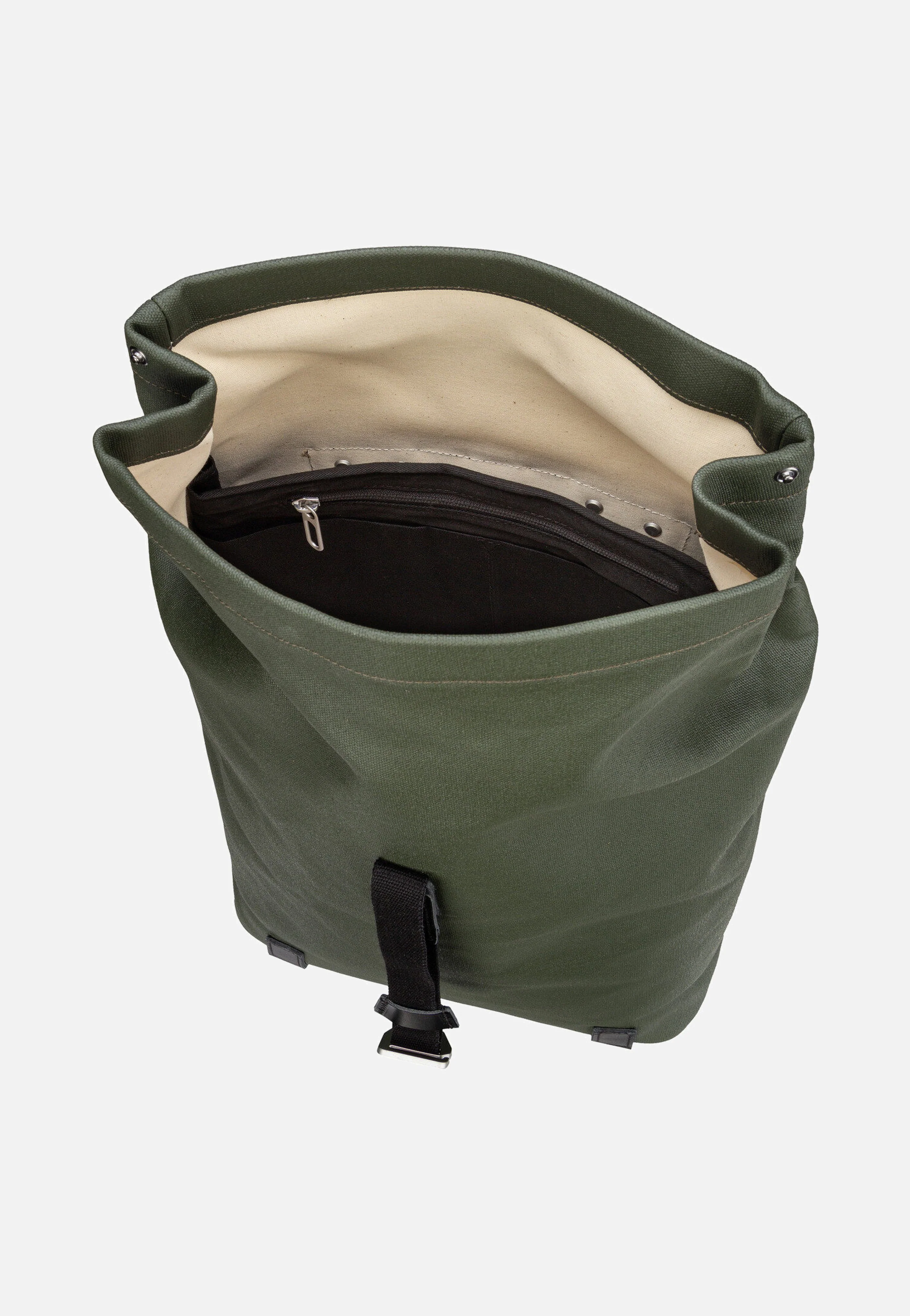 Pickwick Cotton Canvas 26 L Forest - Rolltop Rucksack - Image 3