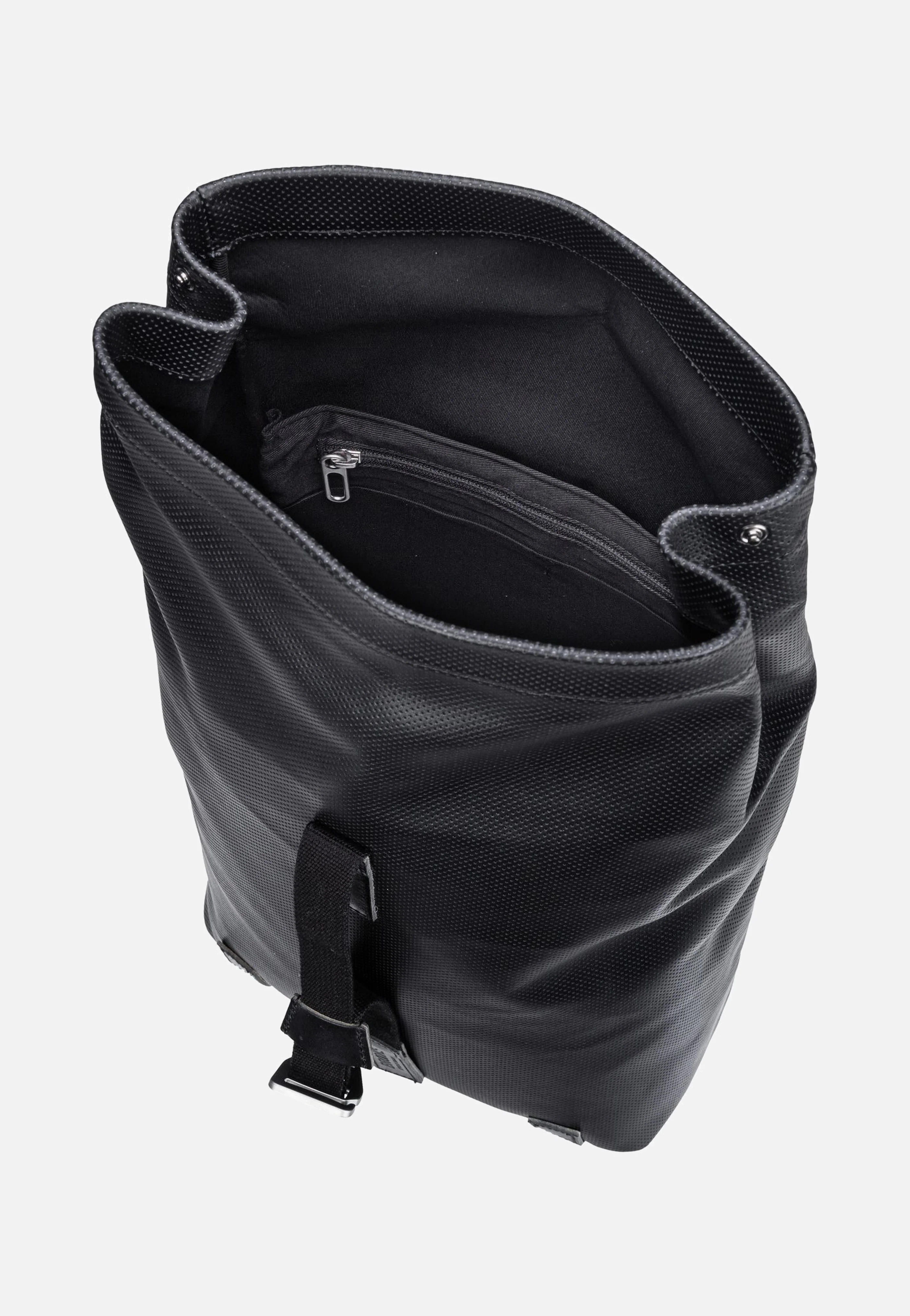 Pickwick Reflective Leather 12 L Black - Rolltop Rucksack - Image 3