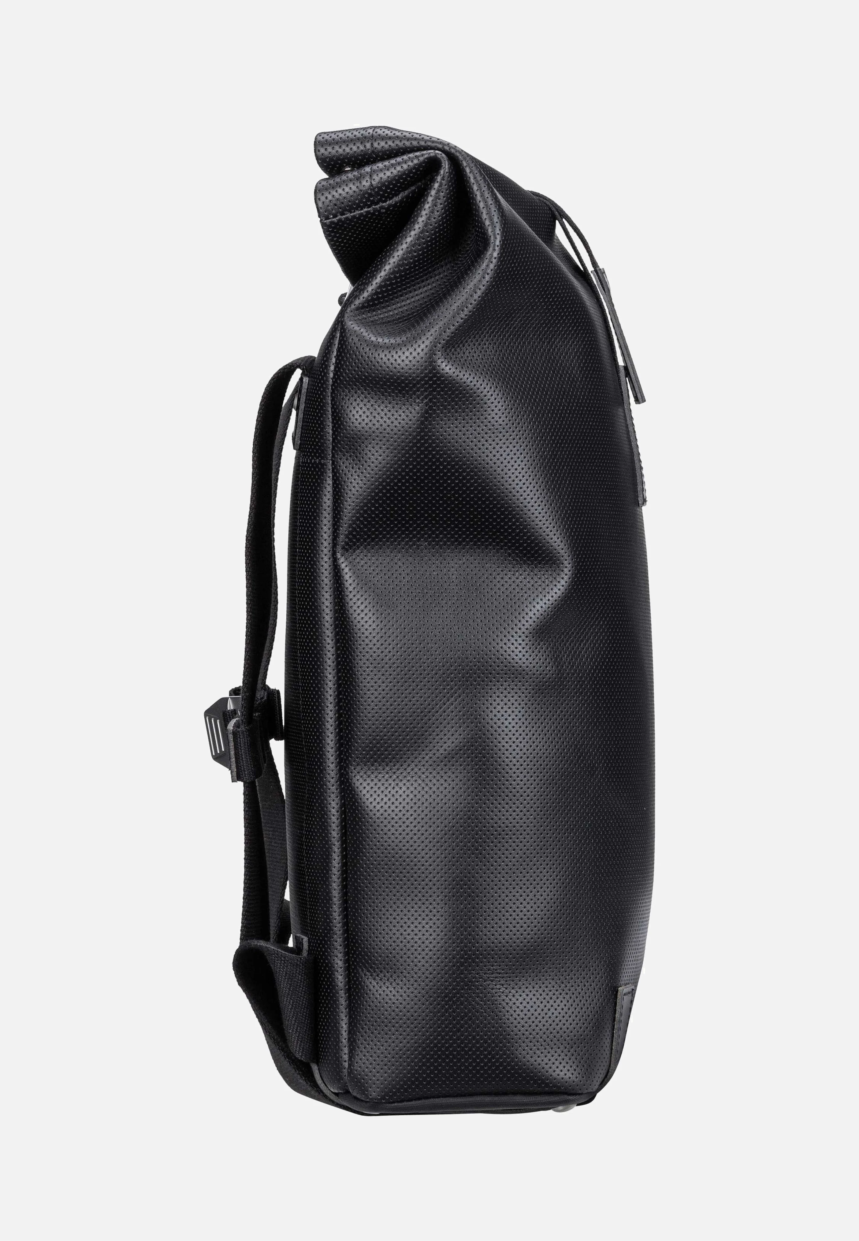 Pickwick Reflective Leather 12 L Black - Rolltop Rucksack - Image 4
