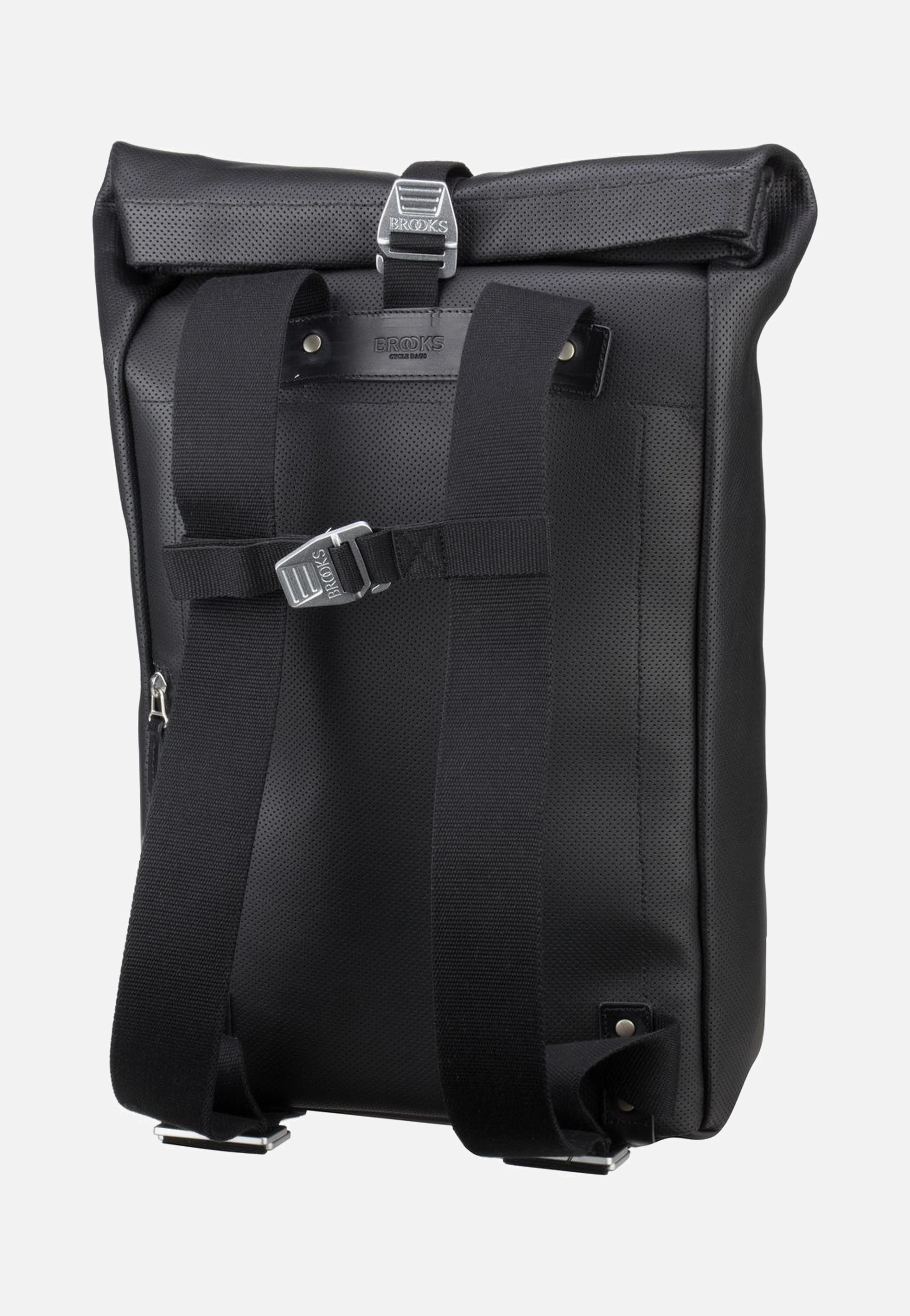 Pickwick Reflective Leather Black - Rolltop Rucksack - Image 2