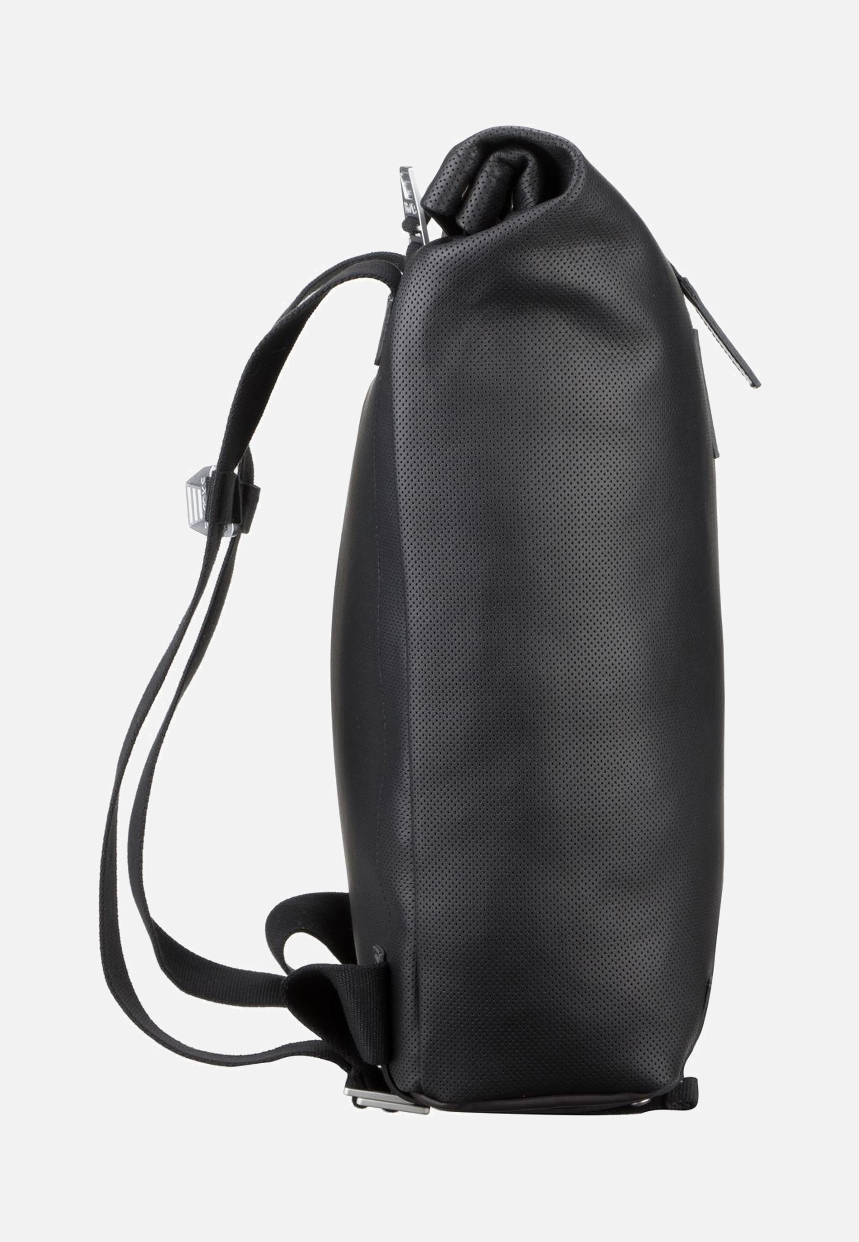 Pickwick Reflective Leather Black - Rolltop Rucksack - Image 5
