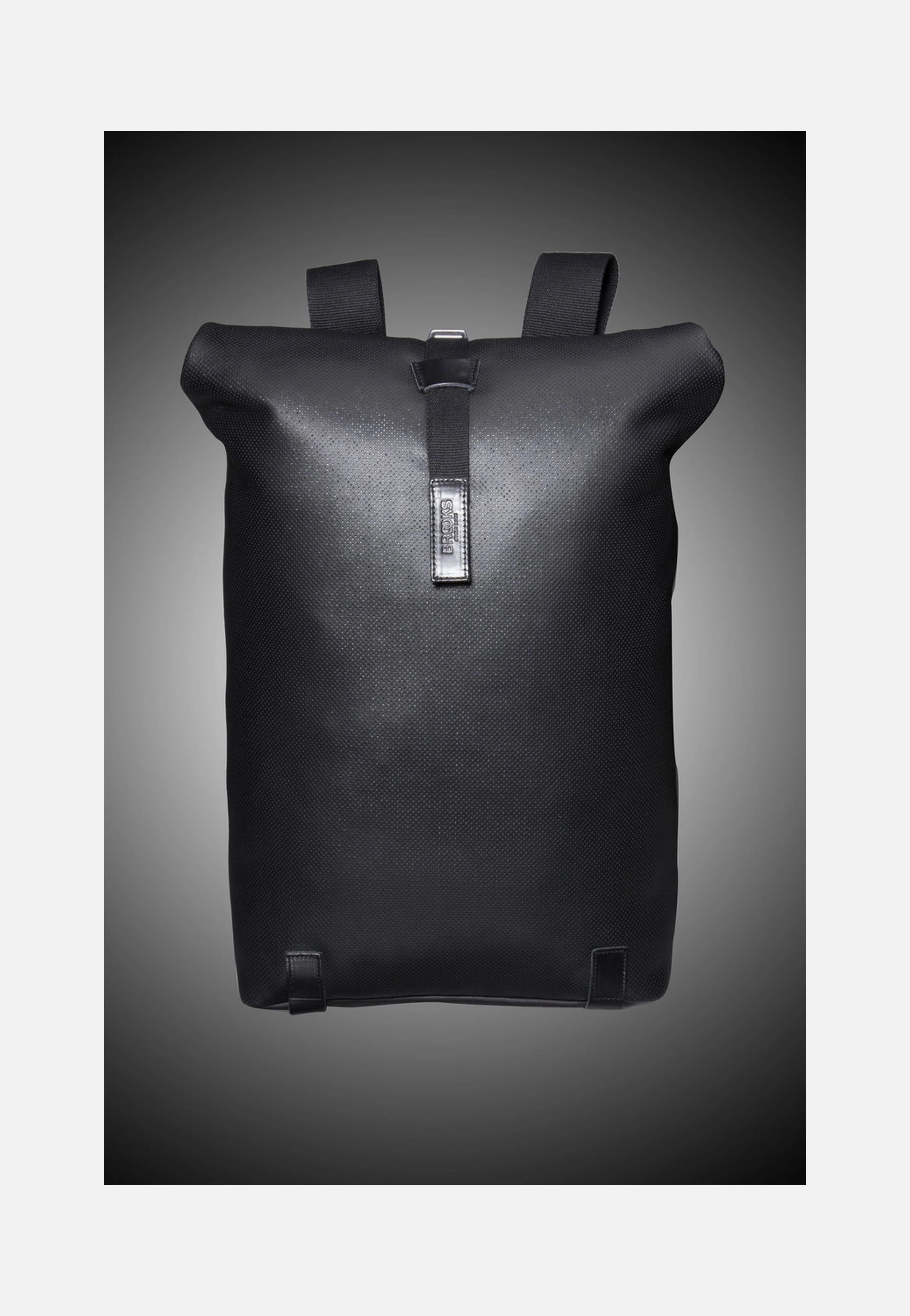 Pickwick Reflective Leather Black - Rolltop Rucksack - Image 6