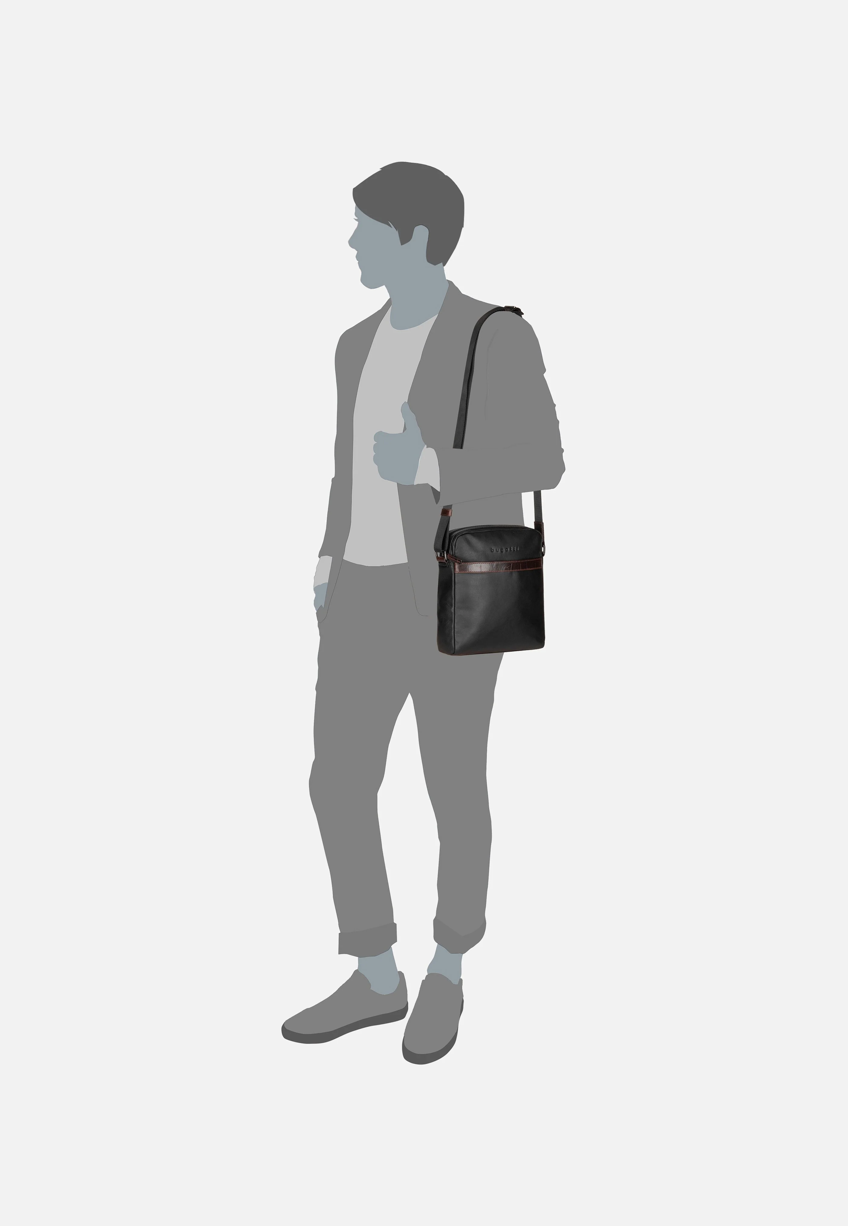 Corso DeLuxe 1655 Schwarz - Crossbody Bag - Image 6