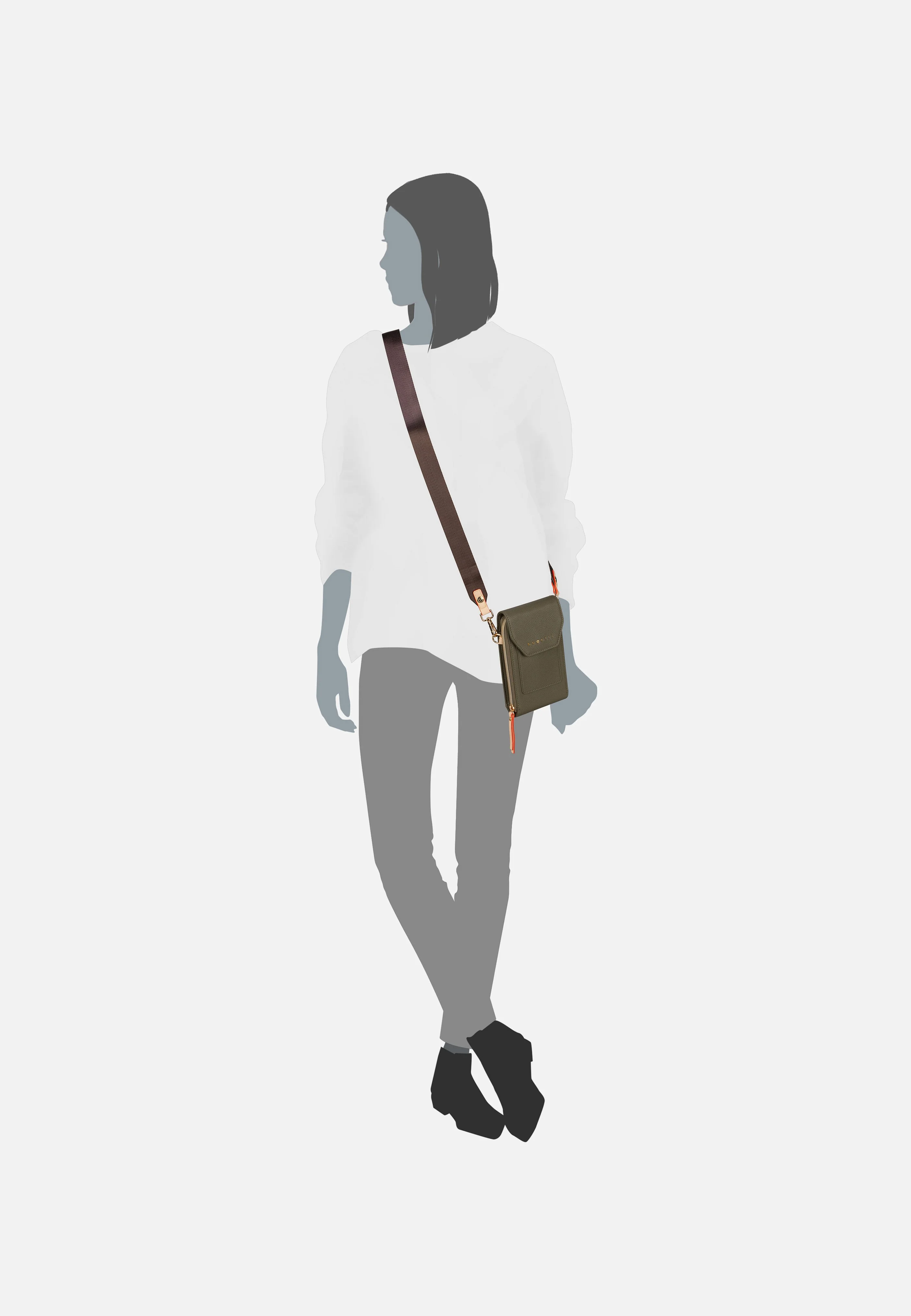 Ella Purse Bag Olive - Crossbody Bag - Image 5