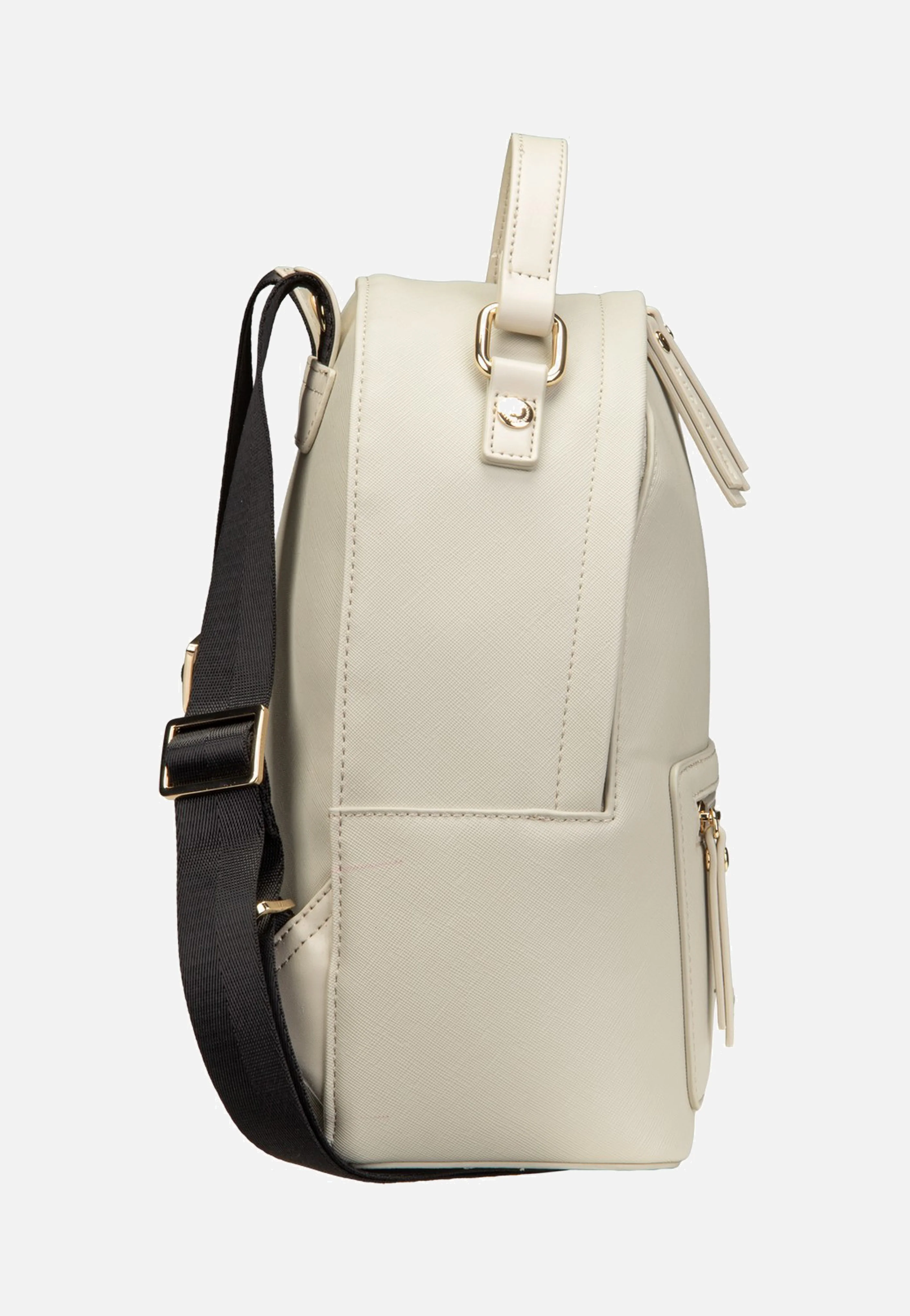 Ella Saffiano Backpack Small Beige - Rucksack - Image 4