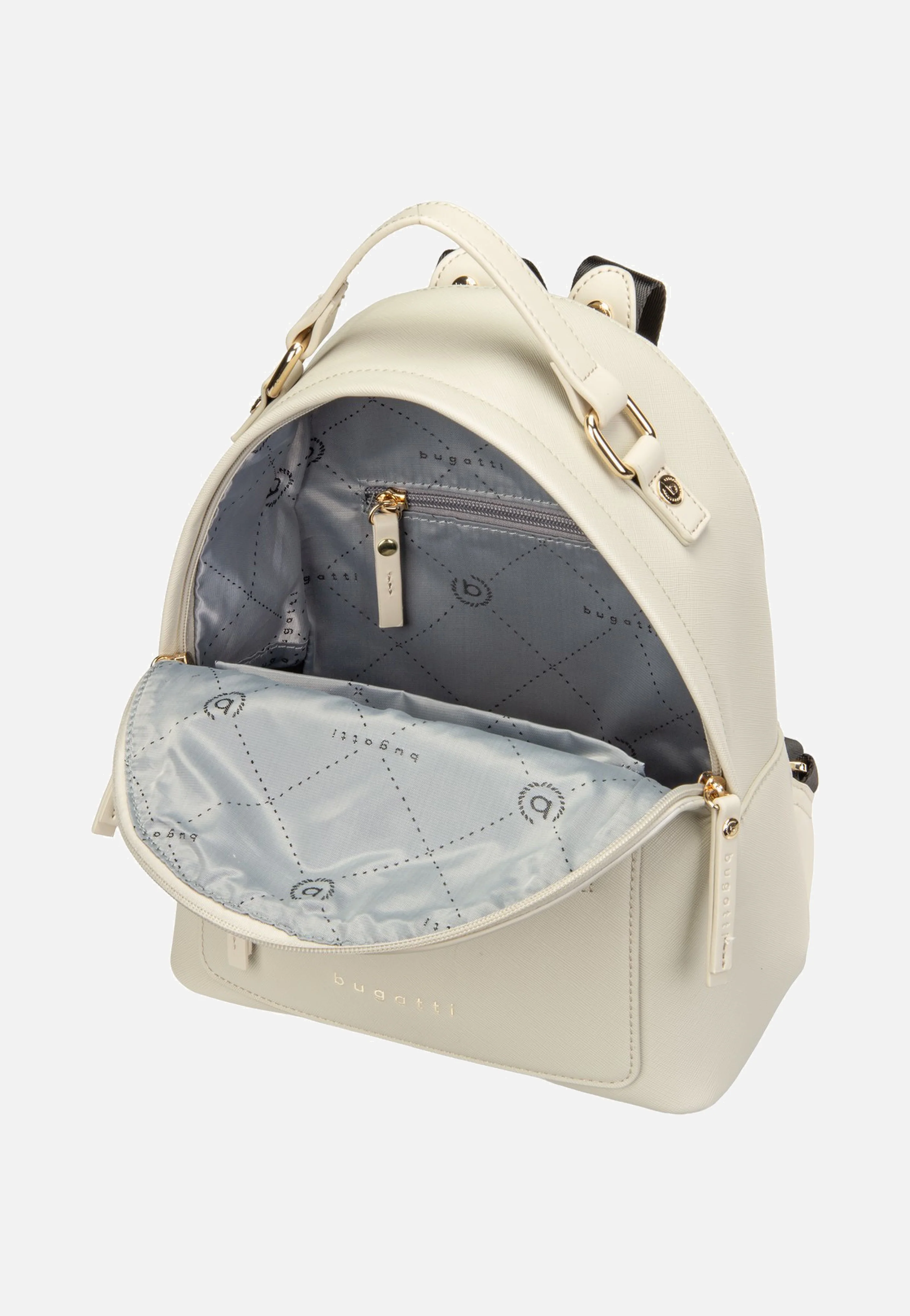 Ella Saffiano Backpack Small Beige - Rucksack - Image 5