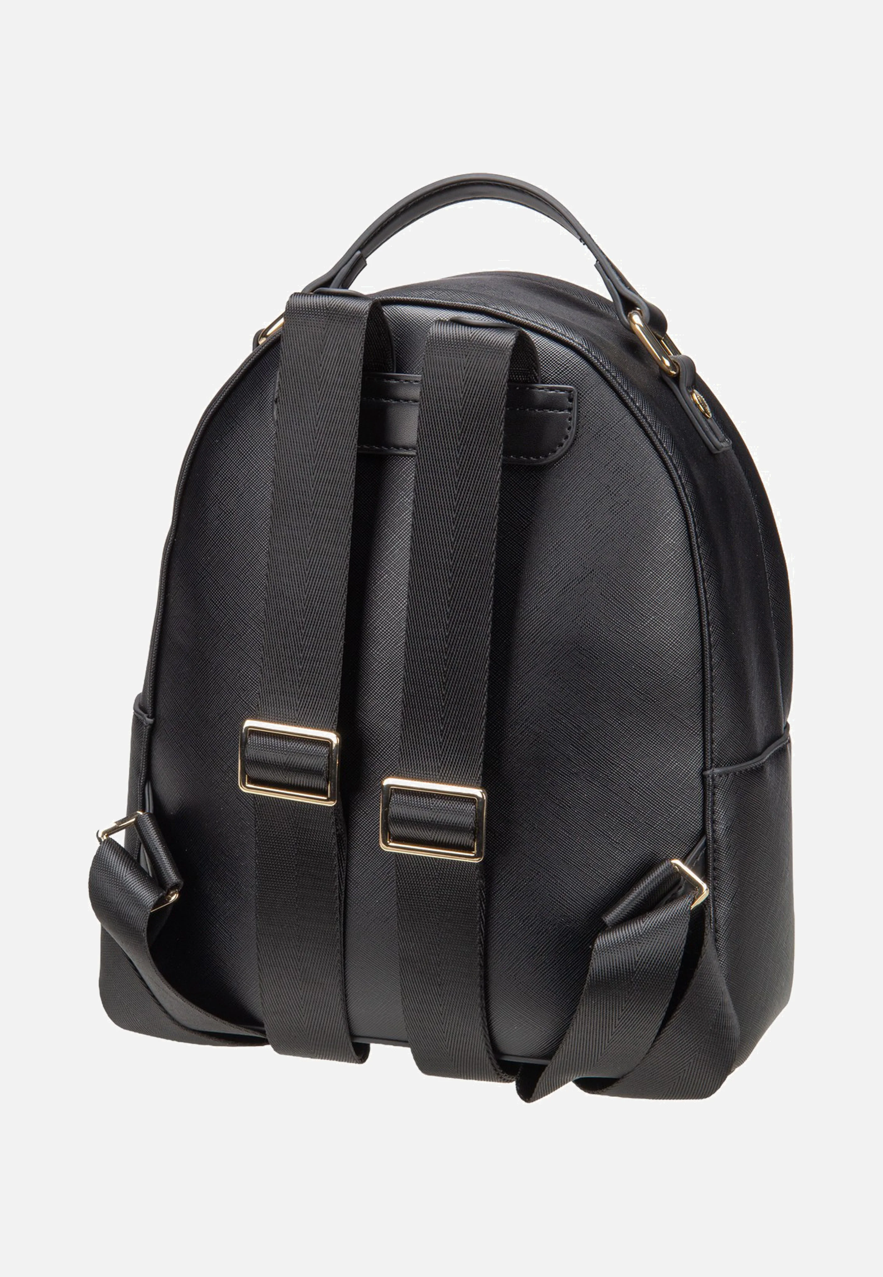 Ella Saffiano Backpack Small Black - Rucksack - Image 4