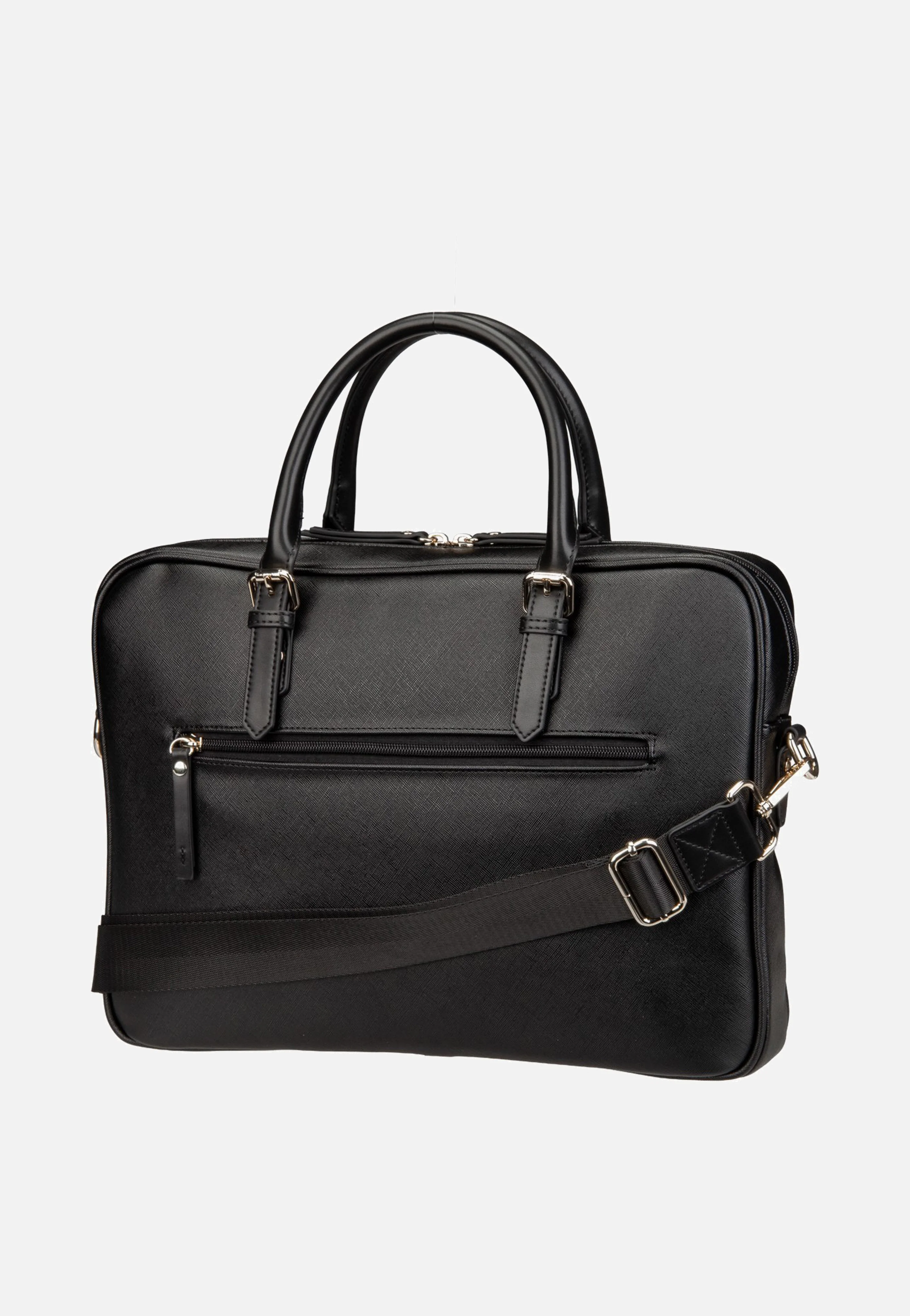 Ella Saffiano Briefcase Black - Aktentasche - Image 3
