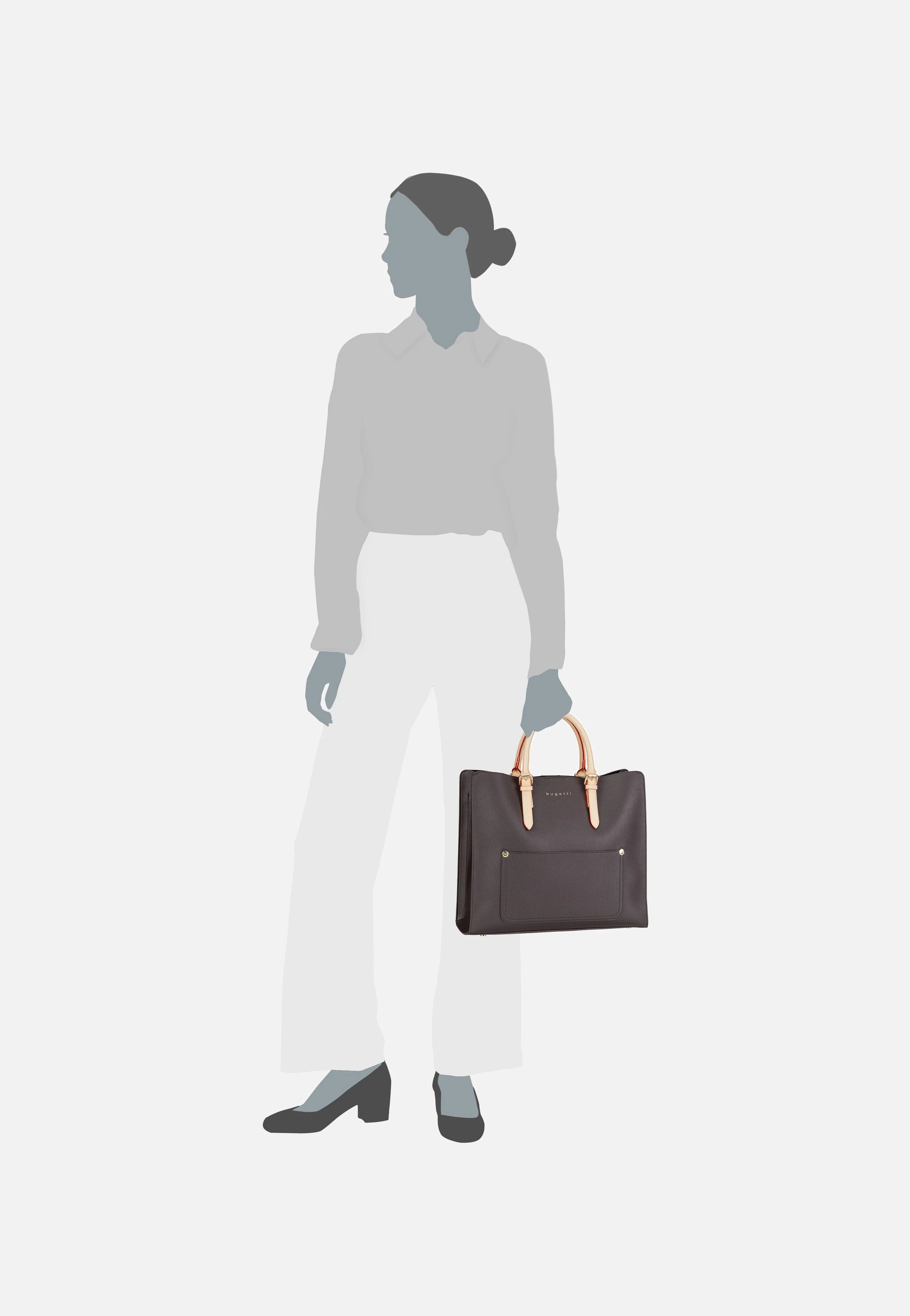 Ella Top Handle L Dunkelbraun - Tote Bag - Image 7