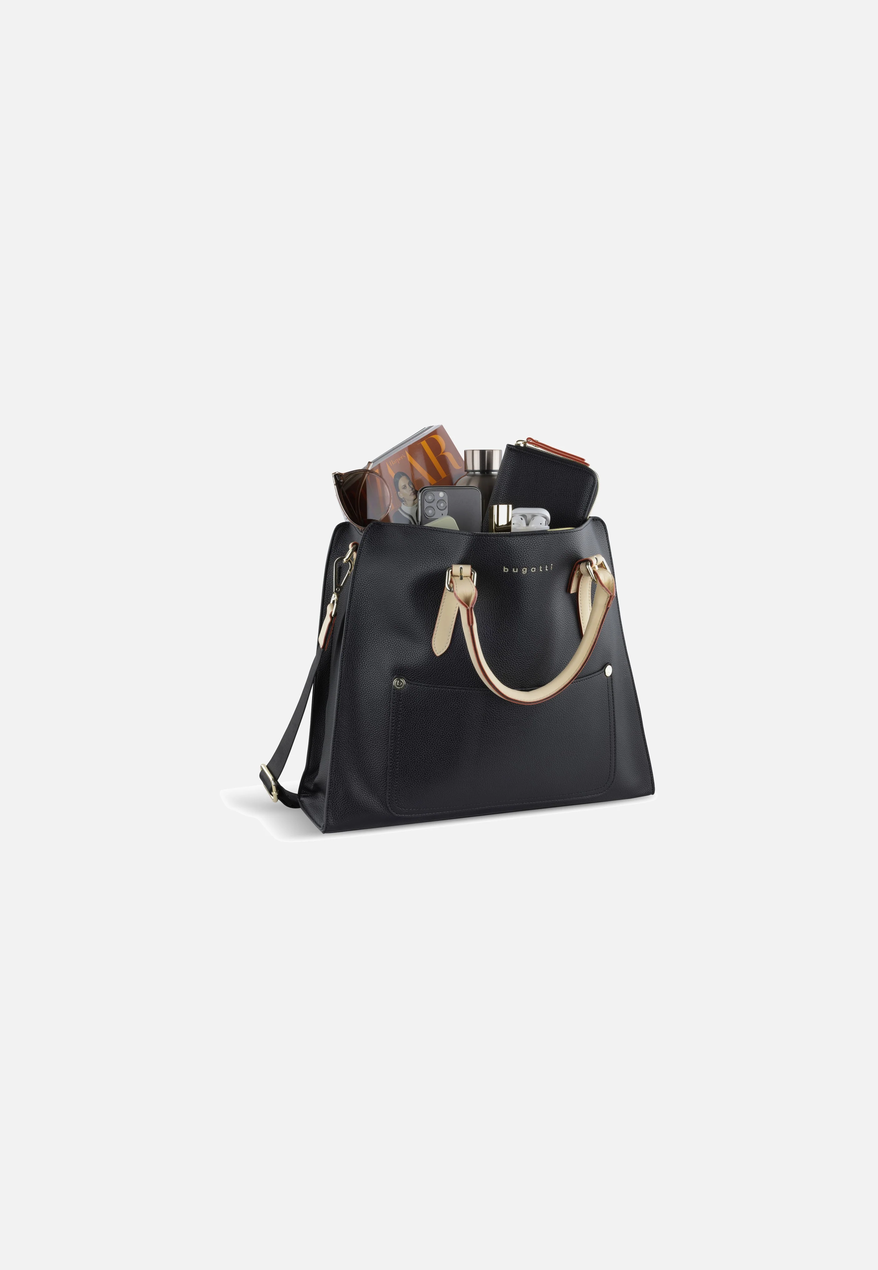 Ella Top Handle L Schwarz - Tote Bag - Image 4