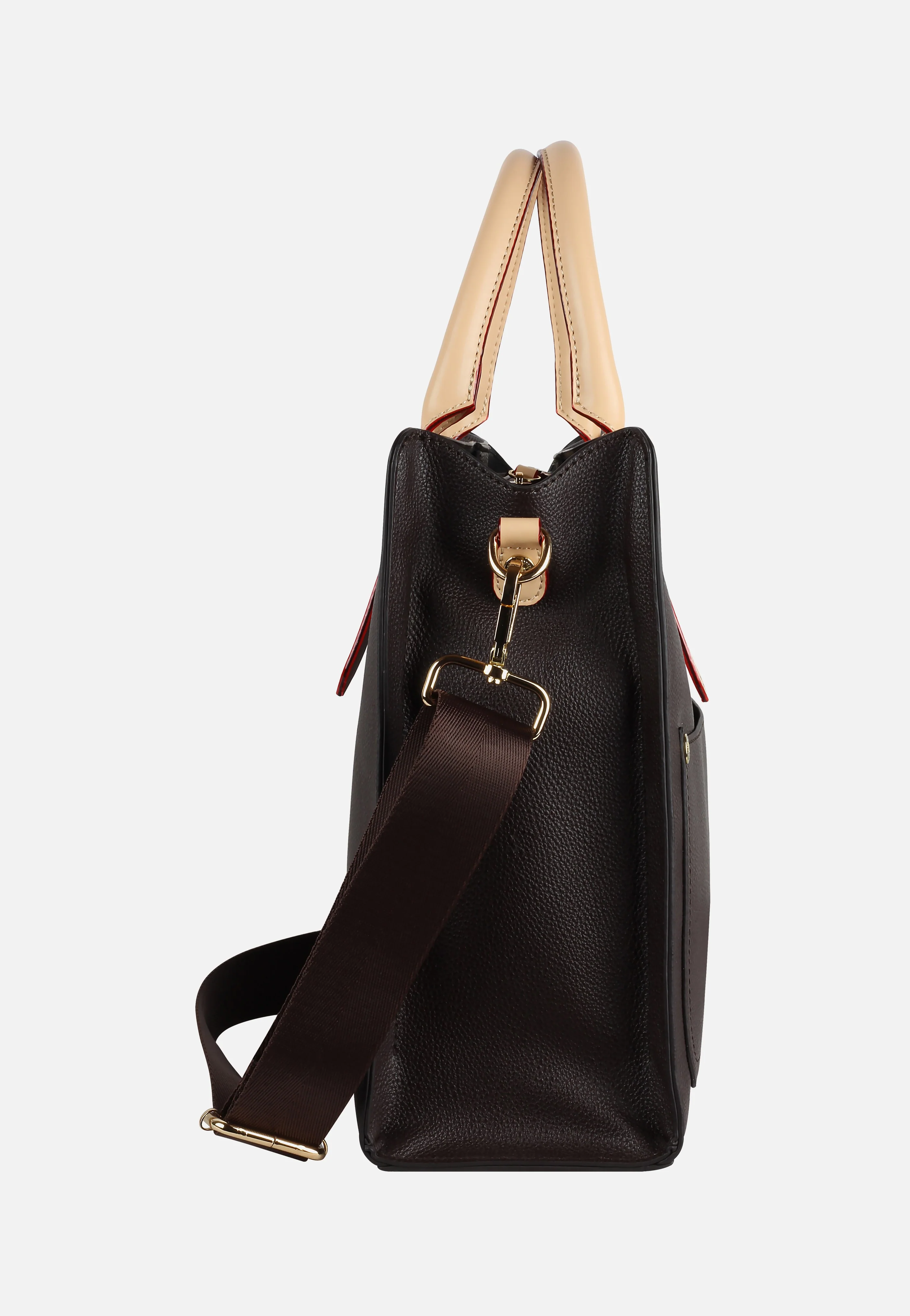 Ella Top Handle Large Dunkelbraun - Tote Bag - Image 10