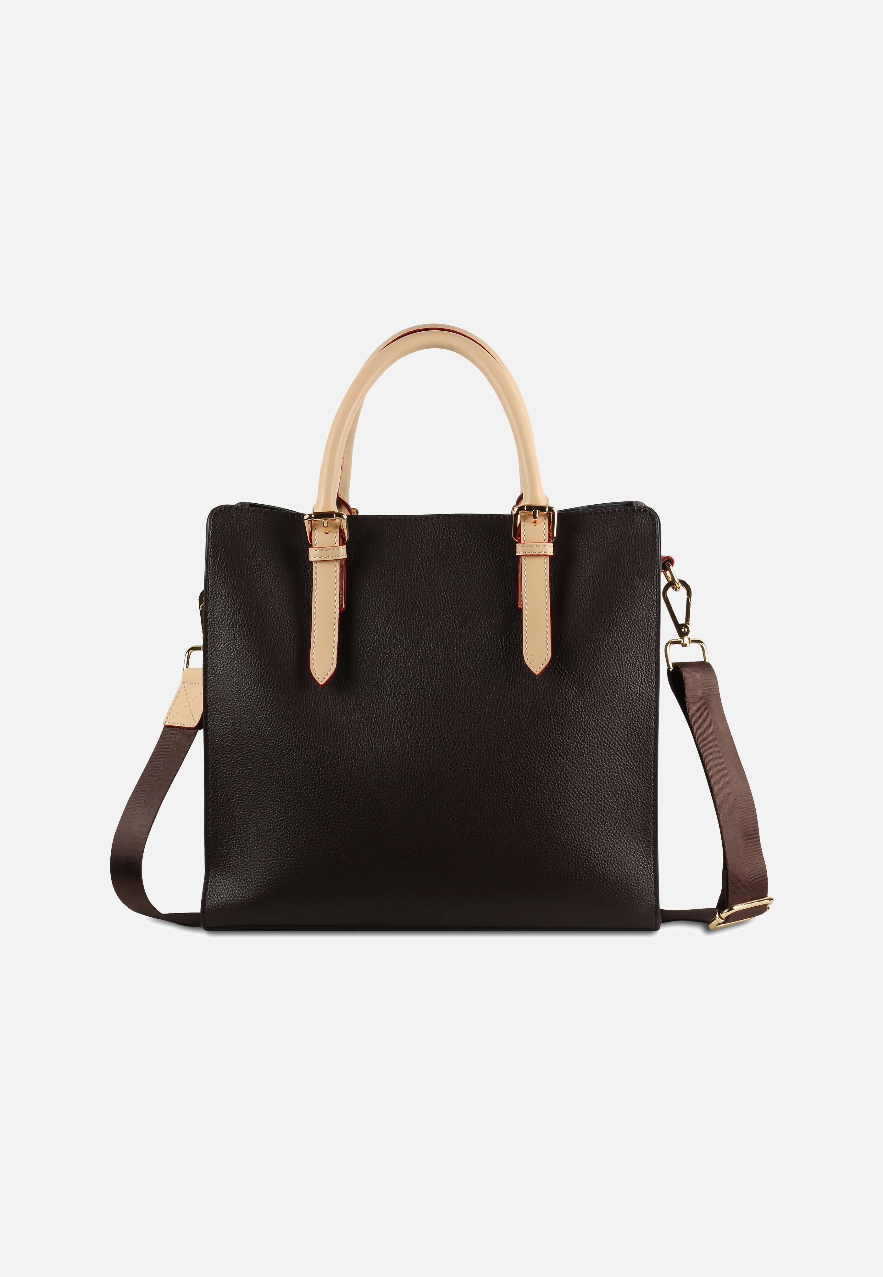 Ella Top Handle Large Dunkelbraun - Tote Bag - Image 3